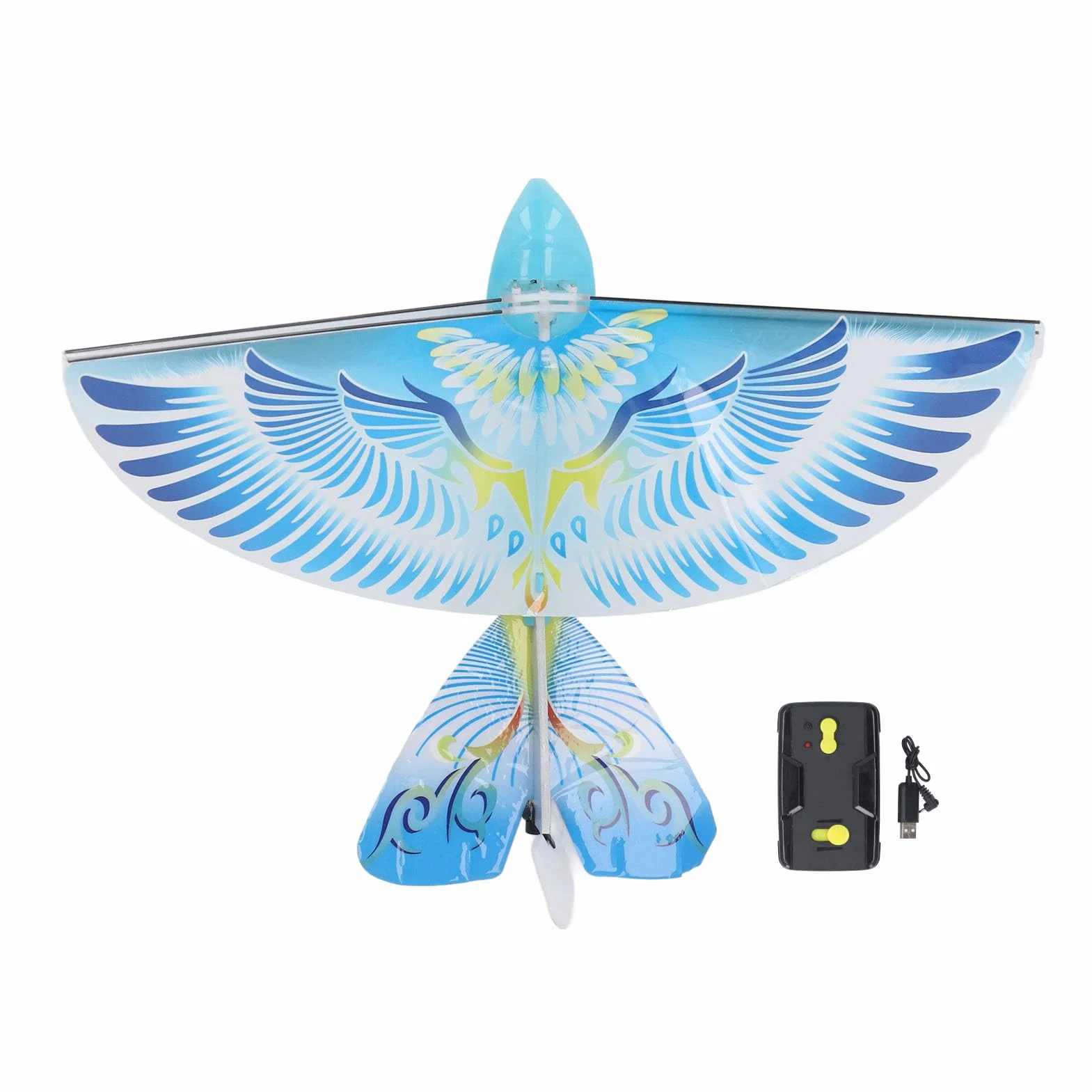 Juguete de Pájaro Volador RC, Control Remoto de 2,4 GHz, Alas Batientes Biónicas EPP con Luces LED, para Simulación de Vuelo en Interiores y Exteriores (#2)