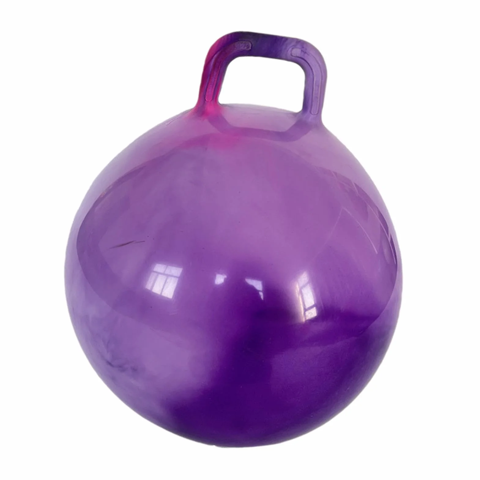 Pelota De Saltar con Asas Ergonómicas, Pelota De Salto para Niños, Balones Saltadores, Pelotas Hinchable Saltarina, Altura Ajustable, Antideslizante, Jardín Actividades Exterior Juego Ejercicio