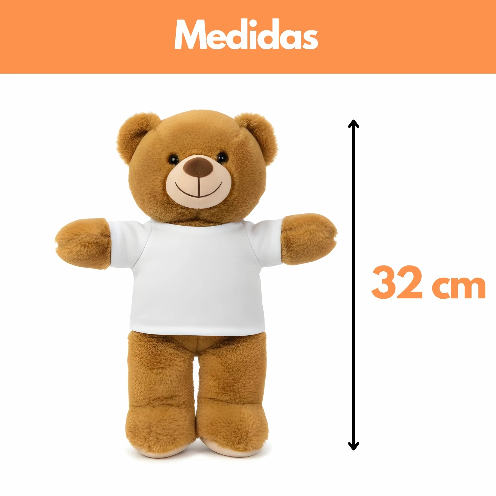 Peluche Personalizado con Foto en Cajita Decorada Regalo para Mujer y Hombre MARRÓN