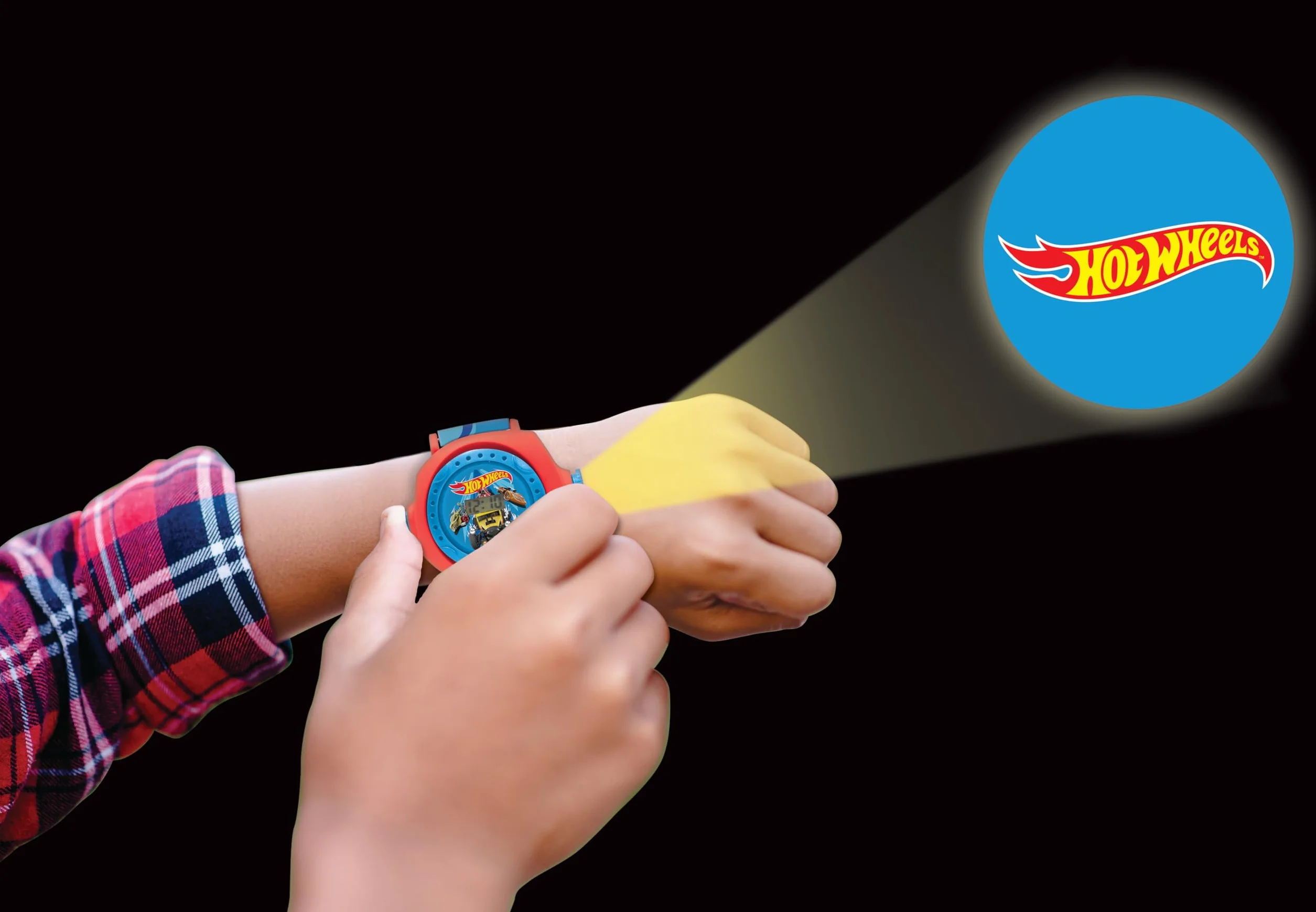 Lexibook Hot Wheels DMW050HWLXB Reloj de proyección Digital para niños Azul