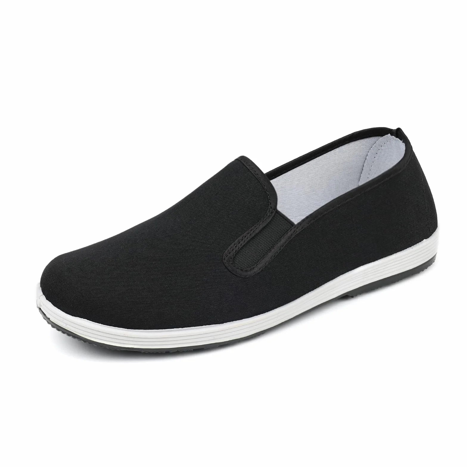 Zapatos de Tai Chi Chinos Tradicionales Antiguos de Beijing Kung Fu Calzado de Lona para Artes Marciales Suela de Goma Antideslizante