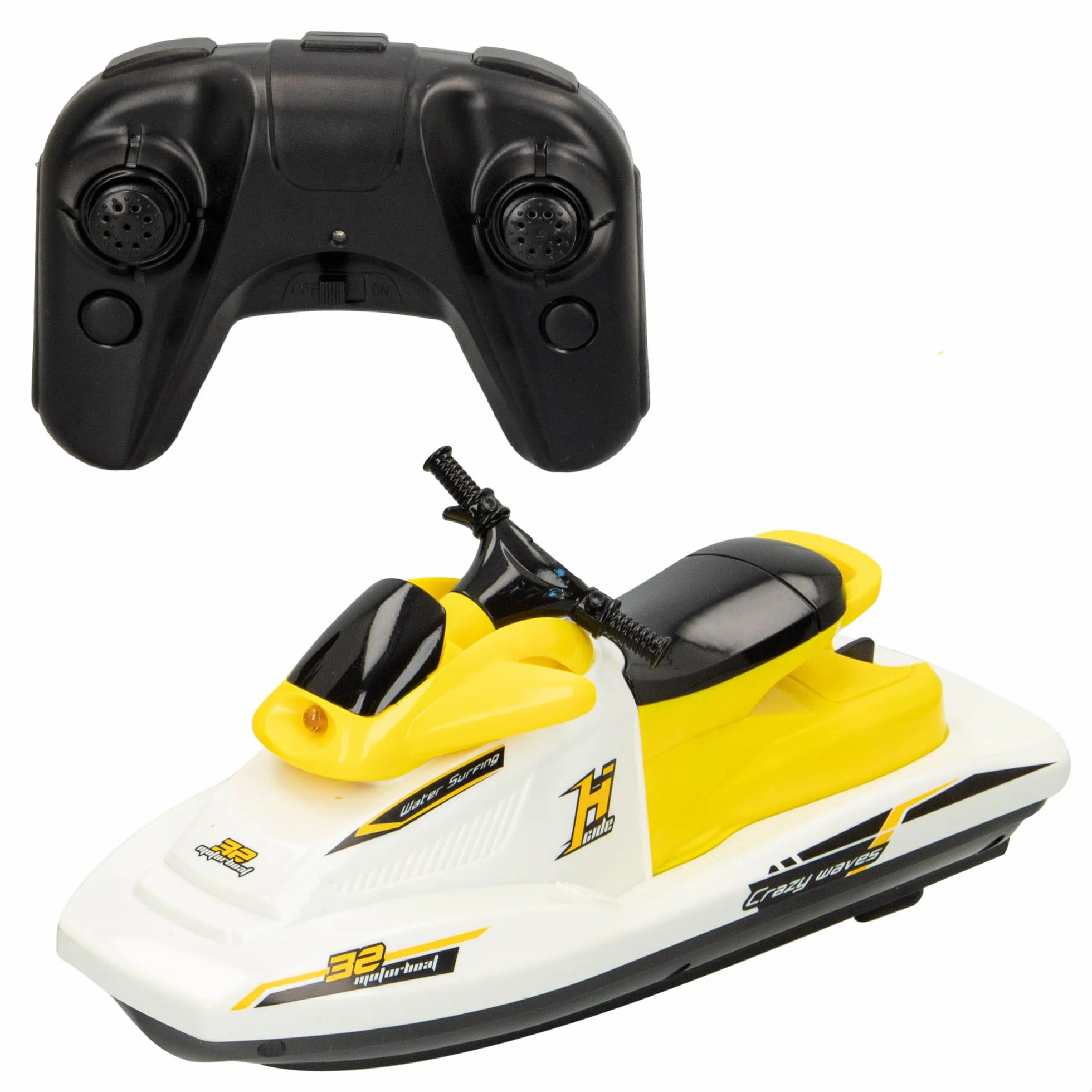 ColorBaby 49987 Motor Boat Moto de Agua teledirigida, Escala 1:47, Contiene 2 Piezas, batería incluida, Barcos teledirigidos, Moto de Agua RC, radiocontrol, Juguetes para niños