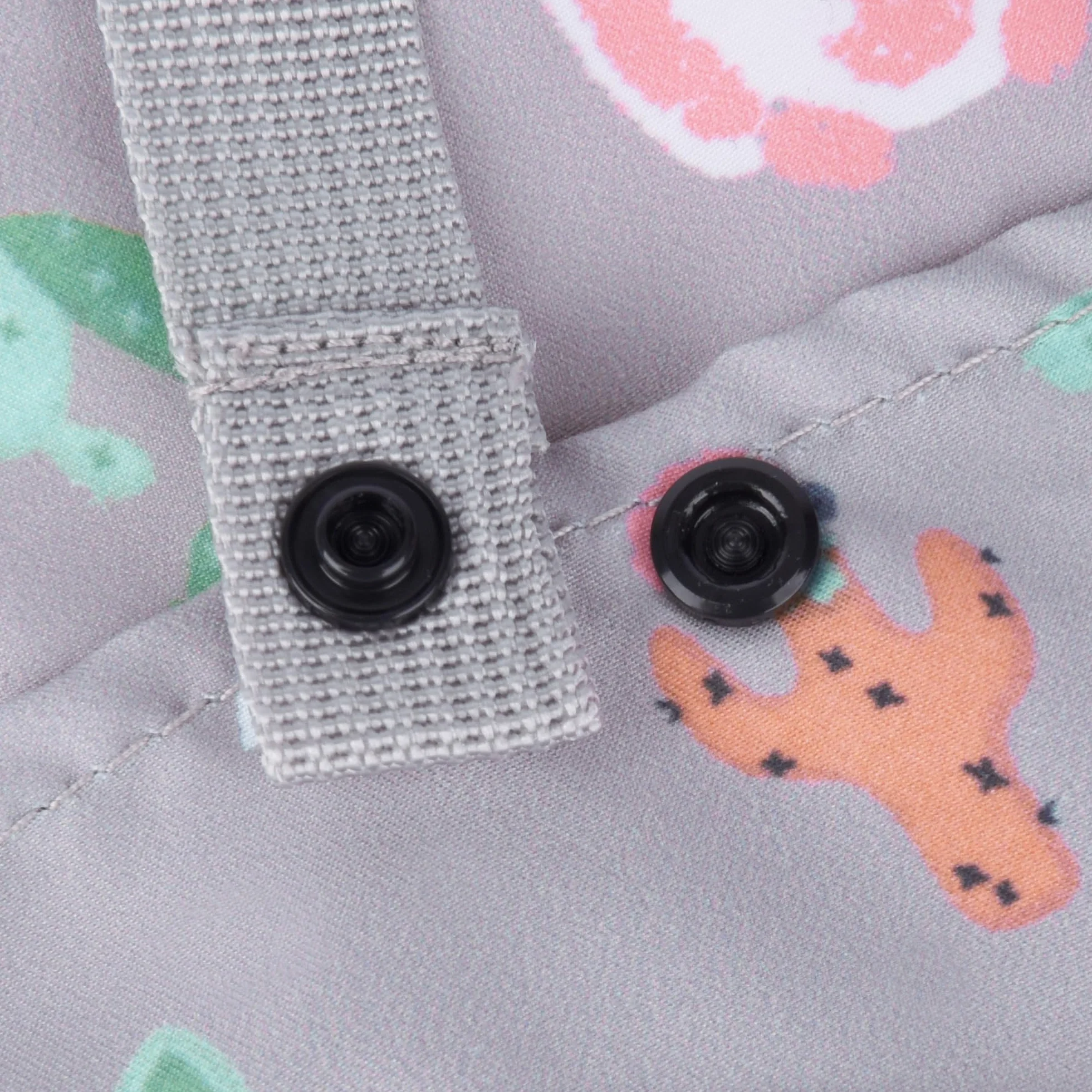 Bebamour mochila porta muñecas 100% algodón infantil Gris Animales