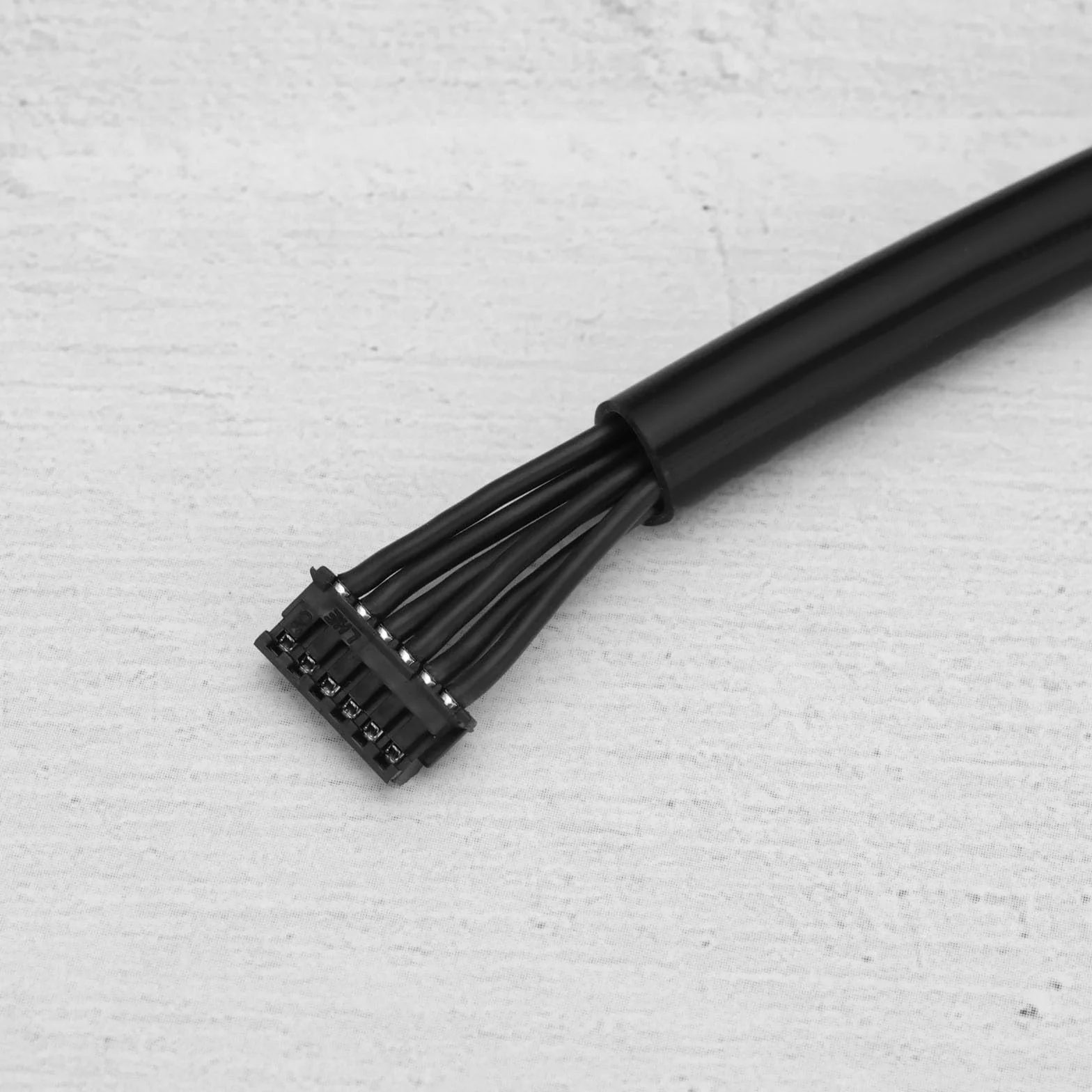 2 sensores de motor sin escobillas, cable negro de 150 mm de longitud del cable de 1,25 terminal, doble cabeza, 6 p, adecuado para mini helicóptero a control remoto, tira de luz LED, modelo de