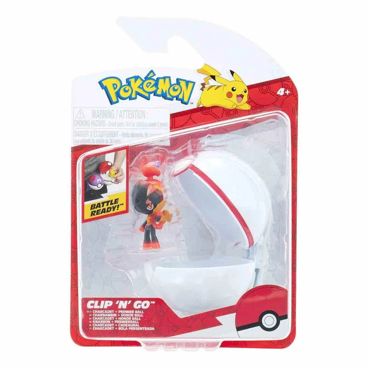 Pokémon Clip 'N' Go (Charcadet with Premier Ball) W20, Figuras