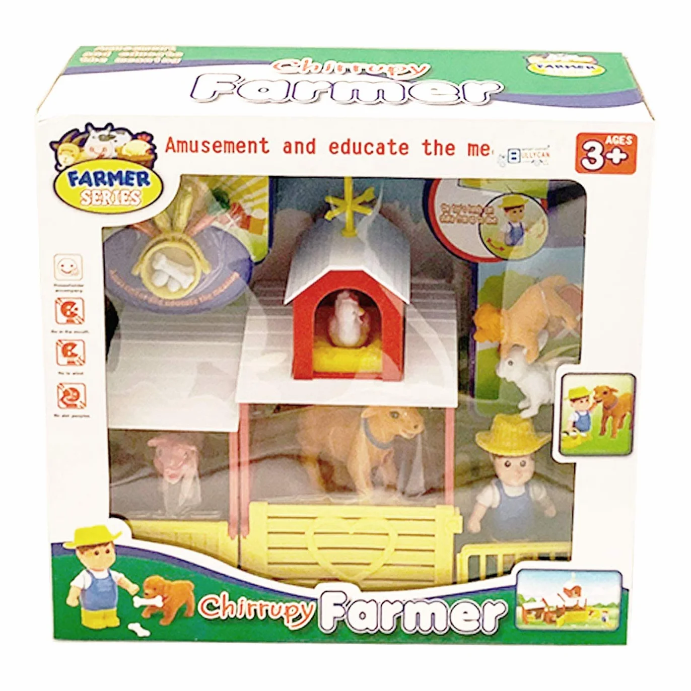 Granja con Animales y Granjero