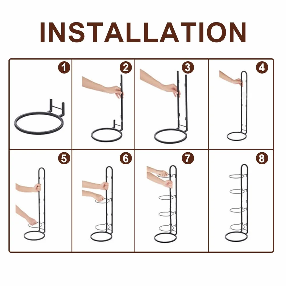 Soporte Vertical para Pelotas de Fútbol Baloncesto, Estante de Almacenamiento de 4 Niveles