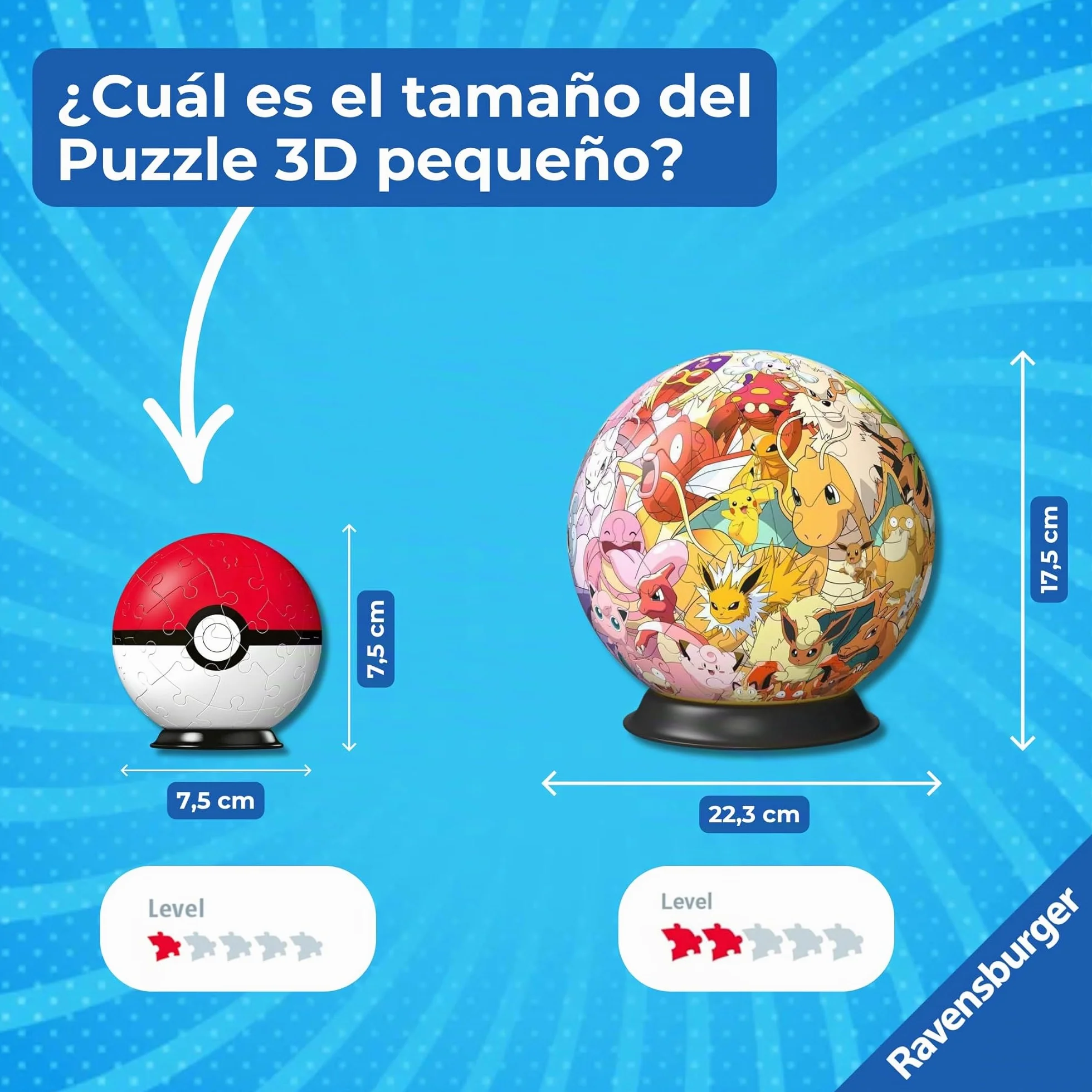 Ravensburger Puzzle 3D Niños Pokemon Pokeball 55 Piezas Montable Regalo 6+