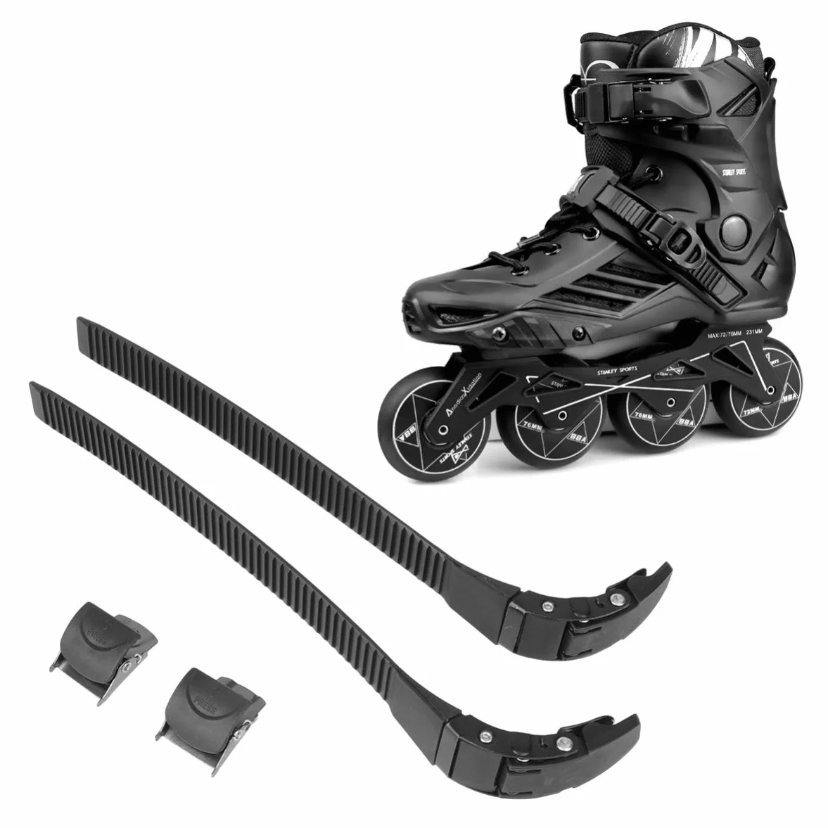 VORCOOL Juego de 2 Zapatos de Repuesto para Patines con Tornillos, Tuercas y Hebillas