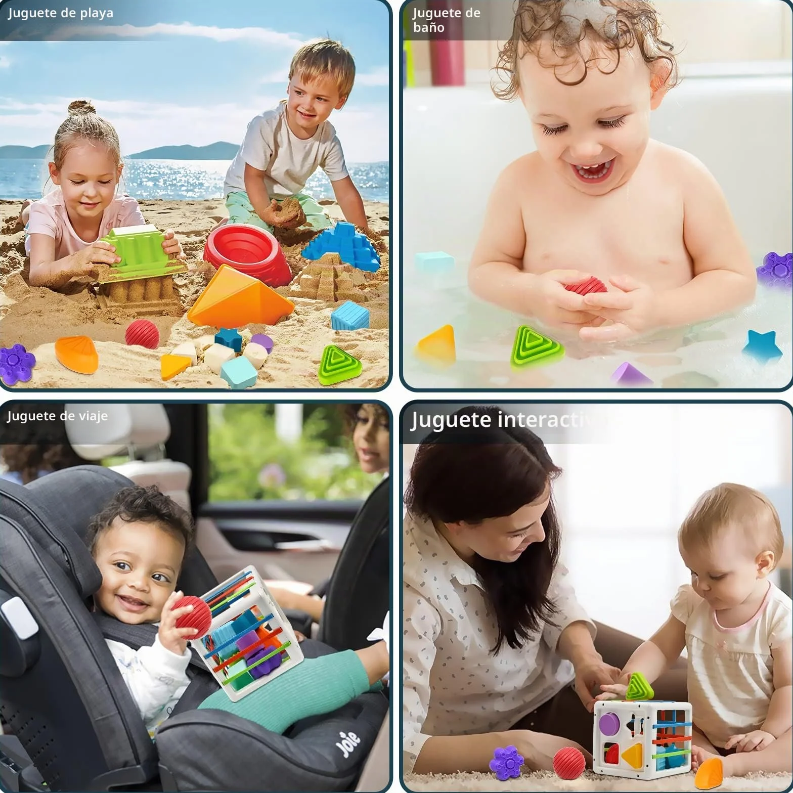 Mailesi Juguetes Montessori Niños 12 18 24 Meses, Juguetes Bebes en Forma de Cubo para La Motricidad Fina y el Aprendizaje Temprano, Regalo Sensorial para Niños y Niñas 1 2 3 Años, Regalo Juguetes