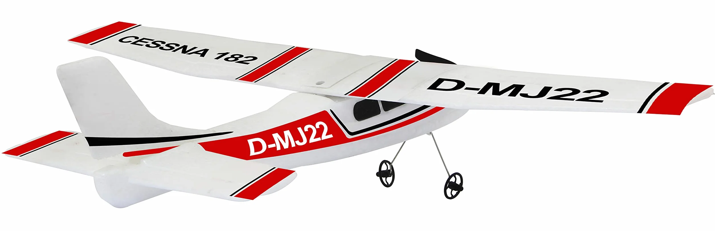 Jamara Cessna 182 Avión 2,4GHz Gyro 2CH - Modelo de Avión Teledirigido, Avión por Radiocontrol, con Giroscopio, Vuelo Estable, Vuelo automático, En Microespuma Flexible, para Principiantes