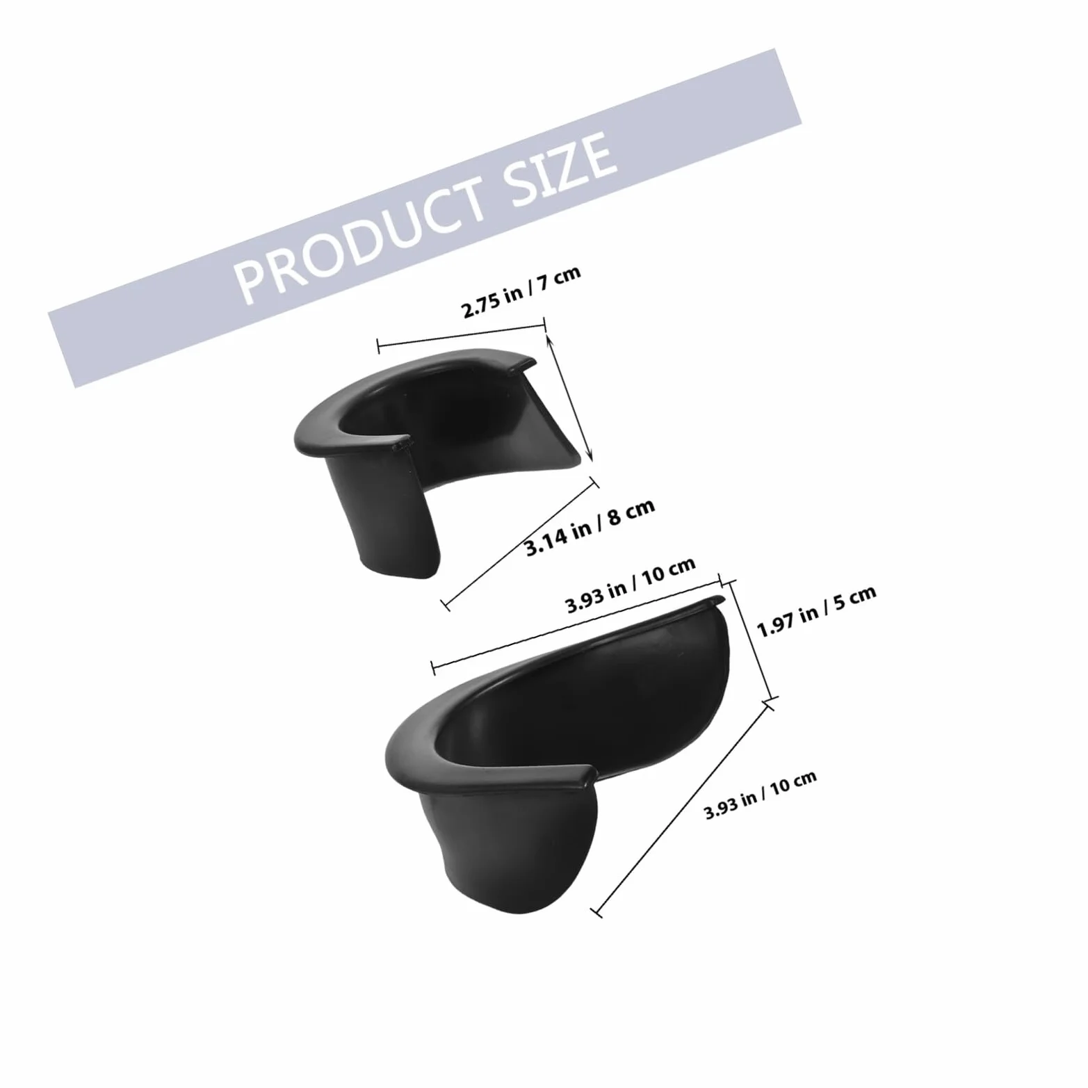HANABASS Revestimientos de Bolsillo para Mesa de Billar Plástico Negro 6 Piezas