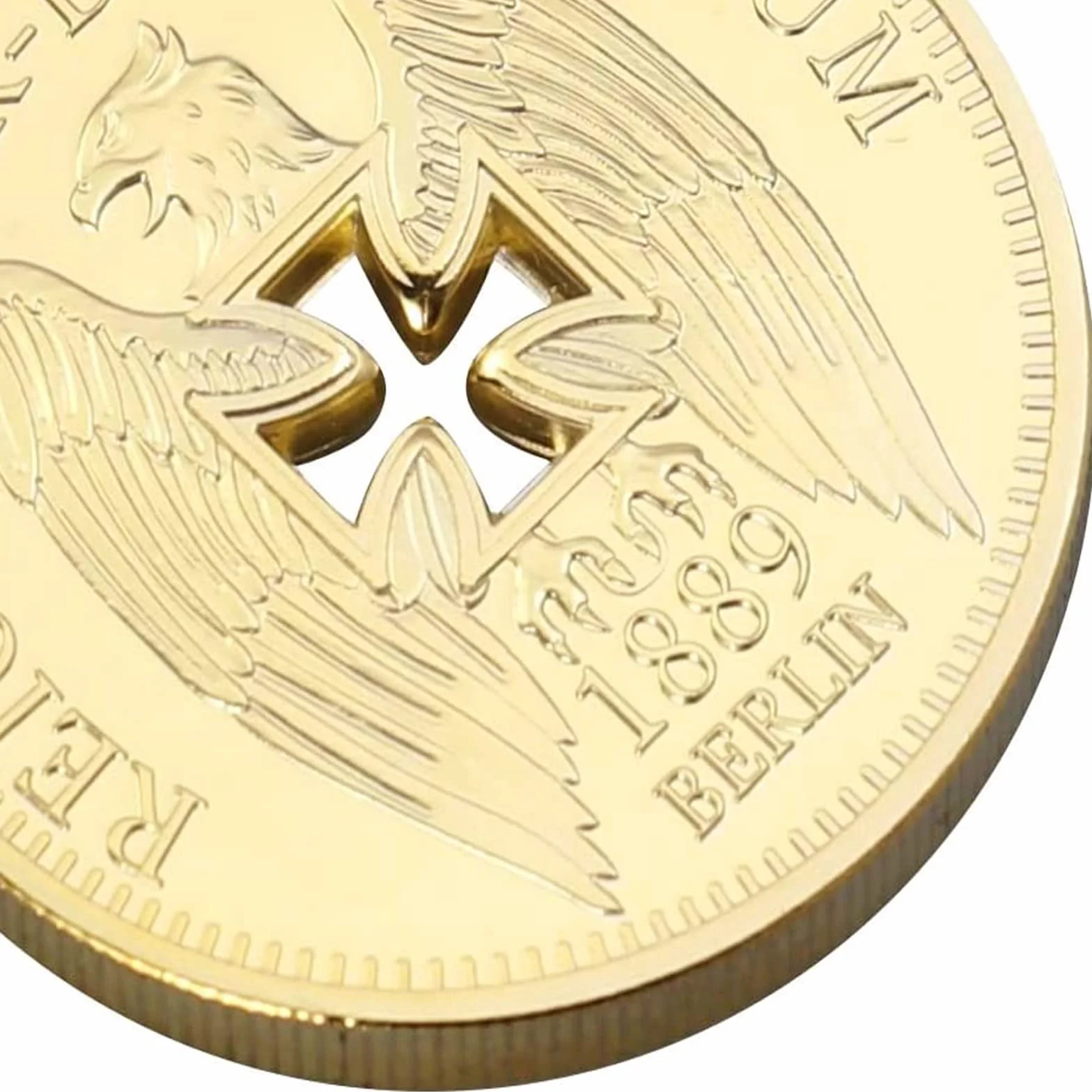 Moneda Conmemorativa Hueca Alemana, Moneda Conmemorativa de águila Cruzada, Monedas Coleccionables, Artesanías Retro
