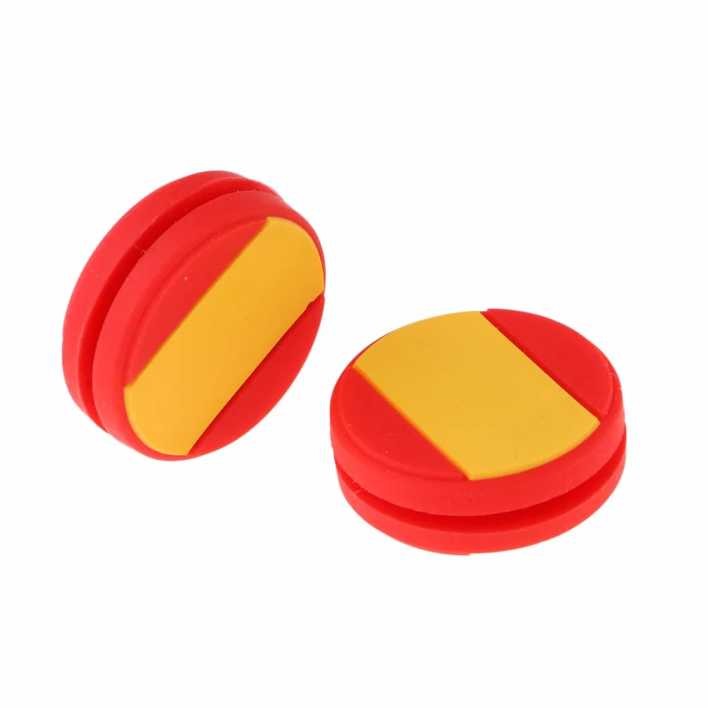 Baosity 2 Unids Amortiguador de Vibración para Raqueta de Tenis, Protección de Codo, Bandera España, 24x8mm