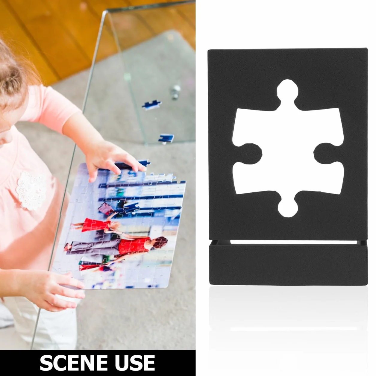 UPKOCH Soporte Portátil para Caja De Rompecabezas Organizador Multifuncional para Tablero Y Expositor De Tapa Base Estable para Exhibir Y Guardar Puzzles En Casa