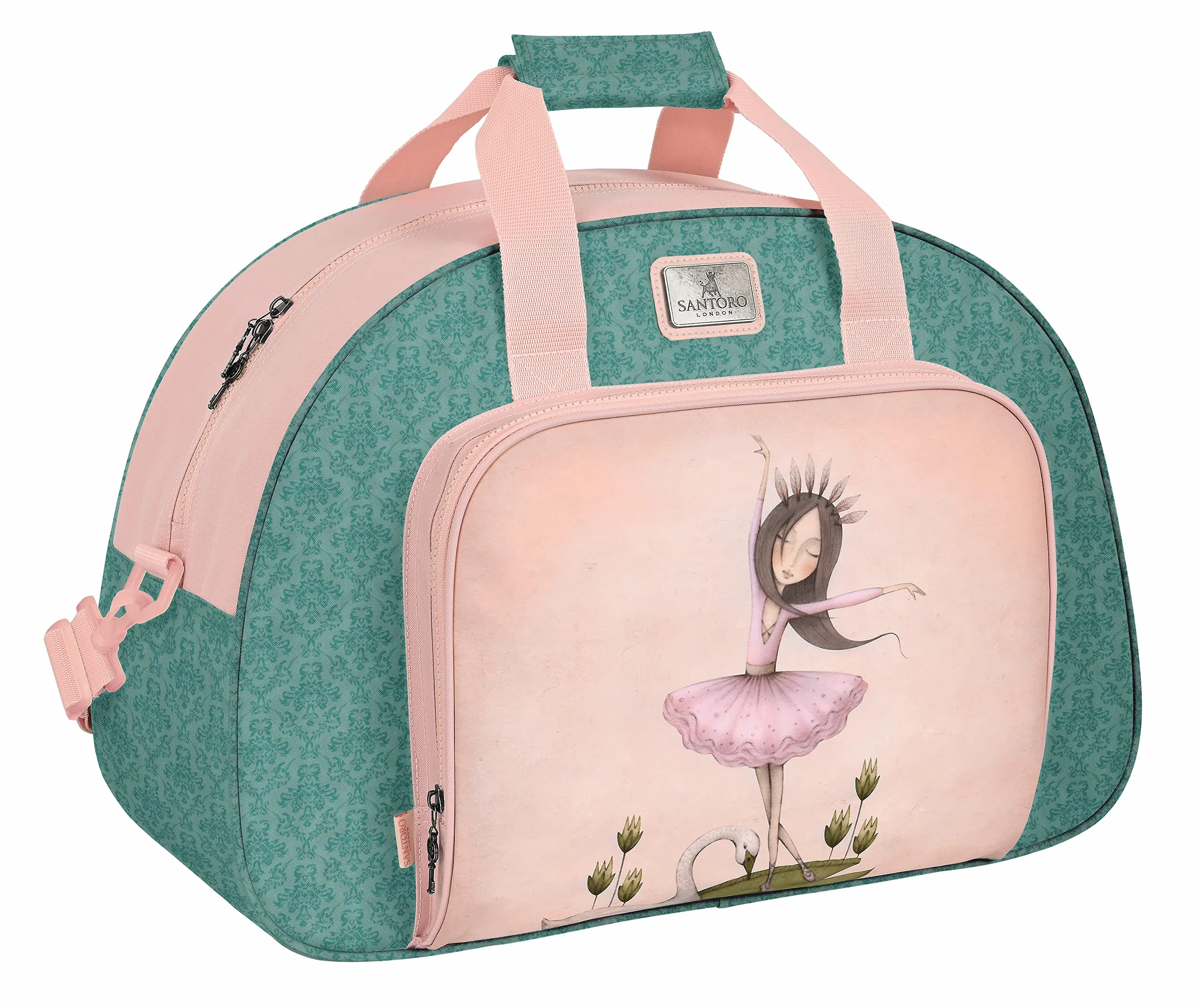 MIRABELLE-SANTORO Bolsa de Deporte Mochila 48x21x33 cm Gris/rosa