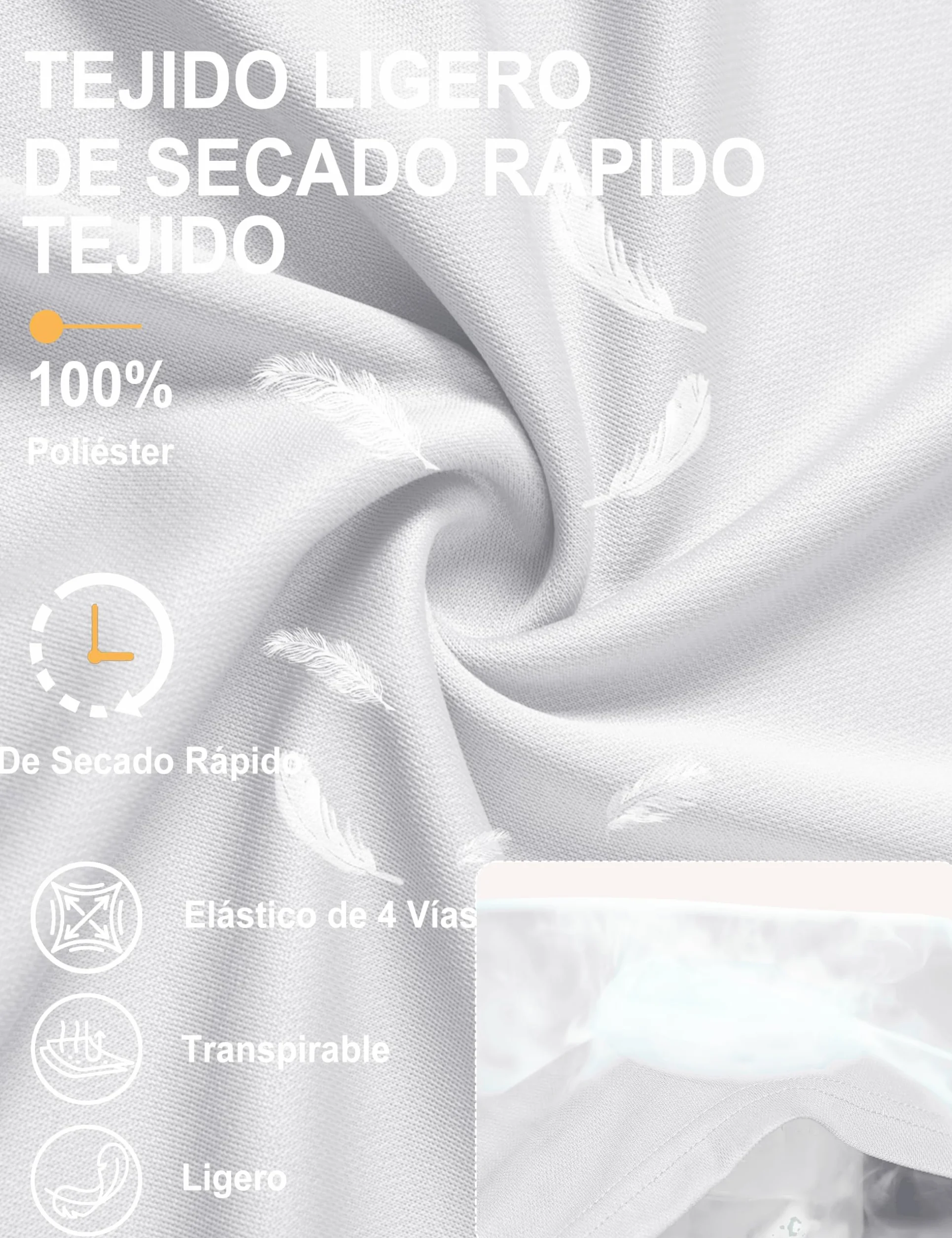 TACVASEN Polo Hombre Manga Corta Golf Camisa Transpirable Antisudor Ajustada
