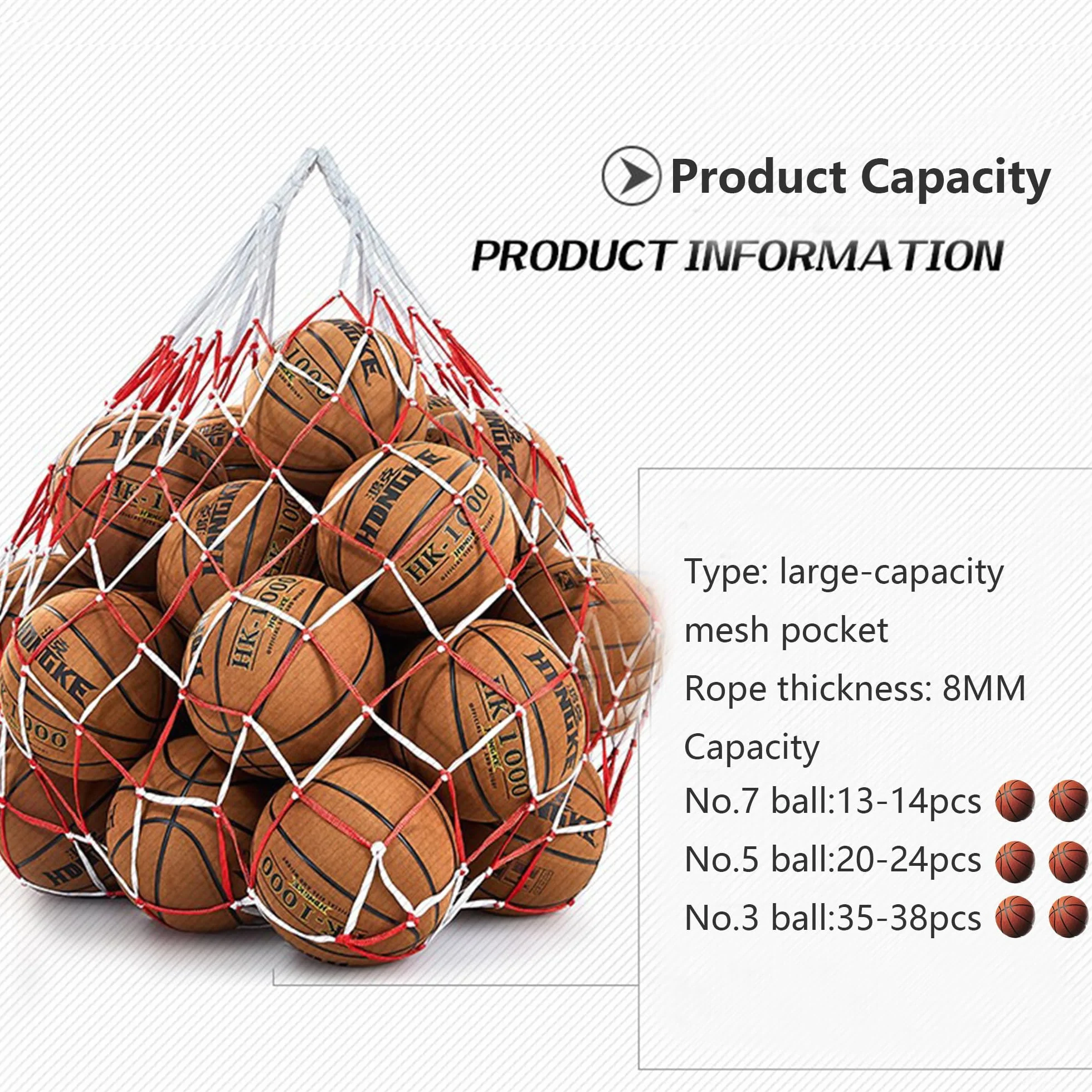 Red para pelotas de 10 pelotas, saco de pelotas, bolsas y redes, apto para fútbol, baloncesto, voleibol, balonmano