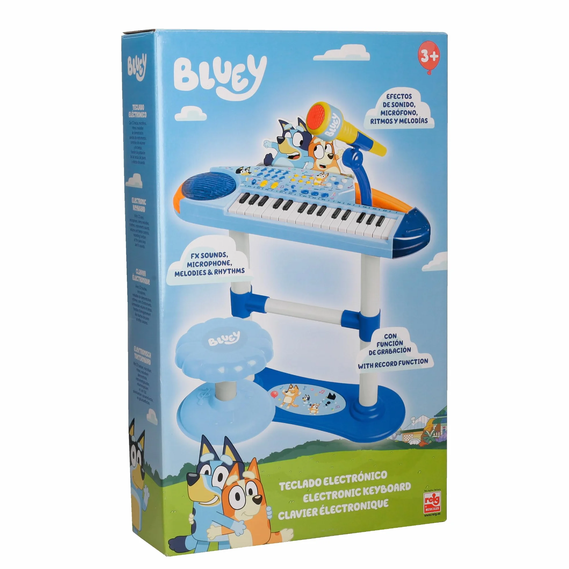 Organo con pie y banqueta Bluey (REIG 2448)