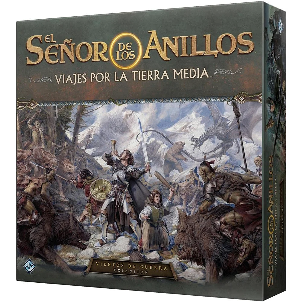 Fantasy Flight Games | Viajes por la Tierra Media: Vientos de Guerra | Expansión | Juego de Mesa Cooperativo de Aventuras | A Partir de 14 Años | De 1 a 5 Jugadores | 60 Minutos | Español