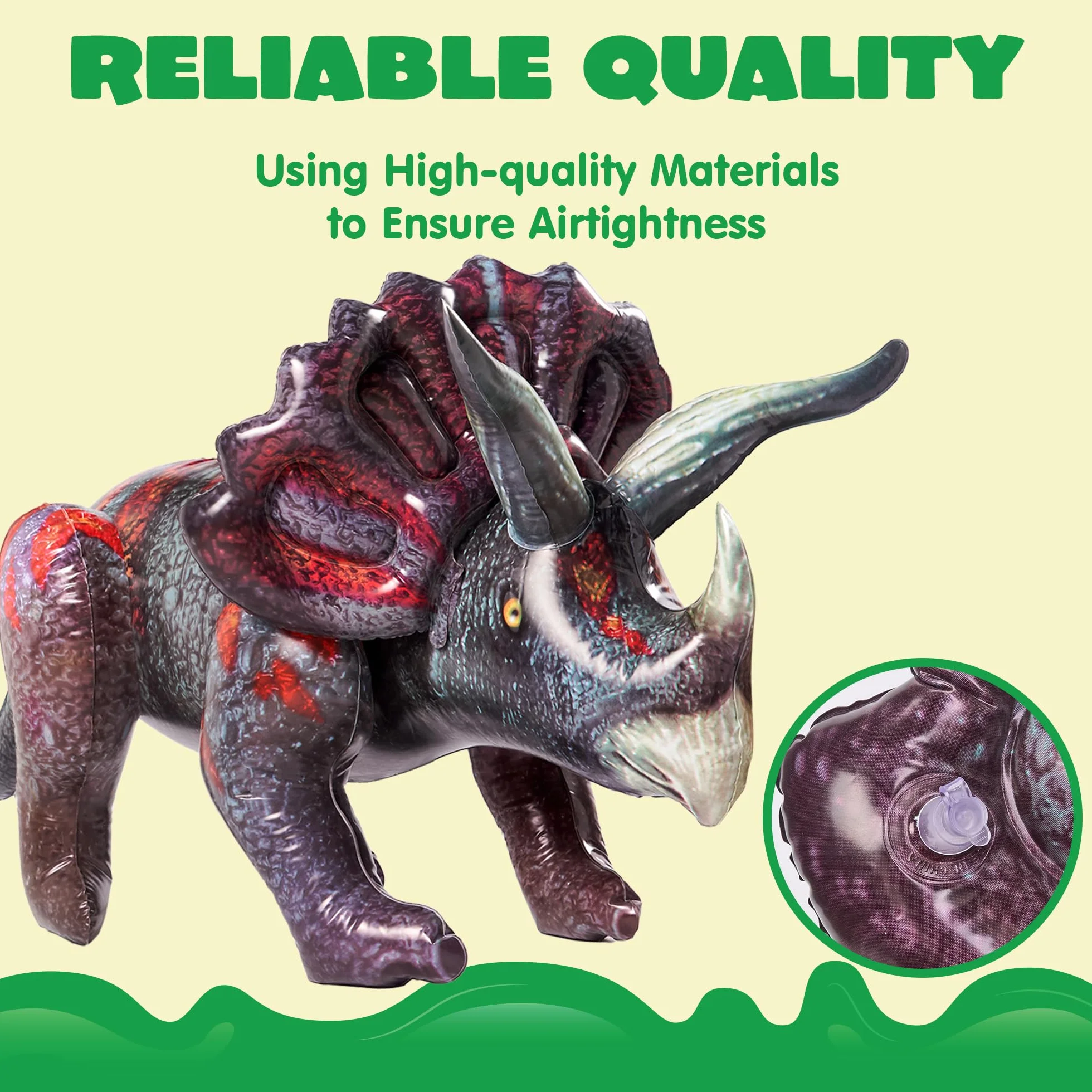 JOYIN Triceratops Inflable de Dinosaurio para Fiesta de Piscina