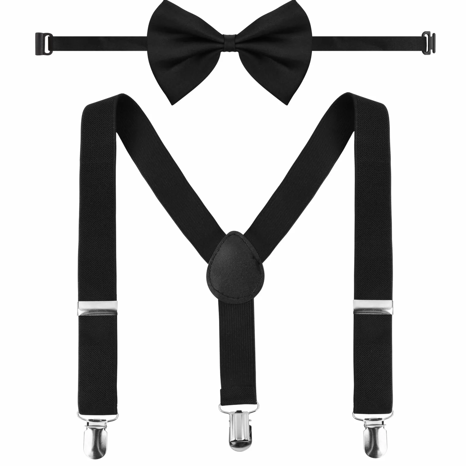 Tirantes Elásticos para Pantalones con Clips, Ajustables para Niños Niñas 1-10 años