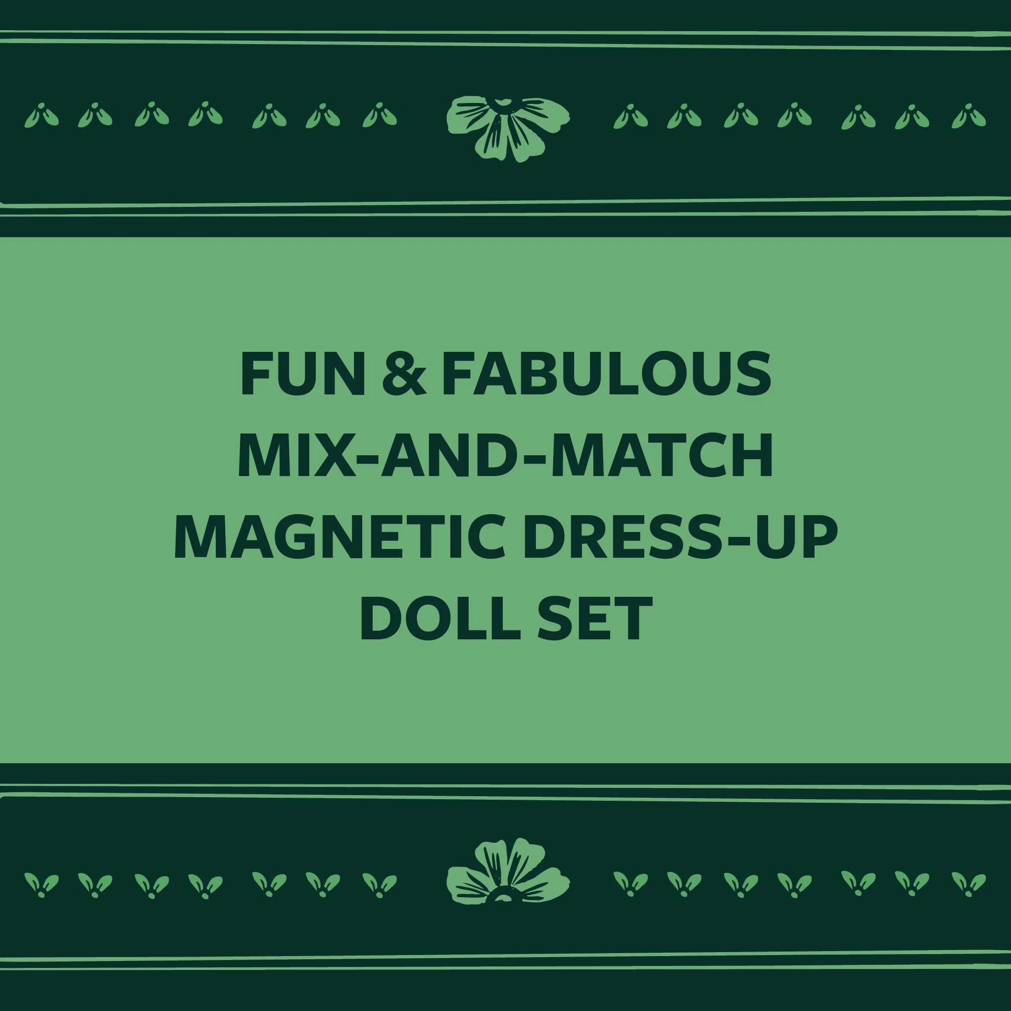Chronicle Books Fearless Fashion Magnetic Dolls | Mix-N-Match Set | 4 Dolls, 50 Pieces, Thousands of Combinations