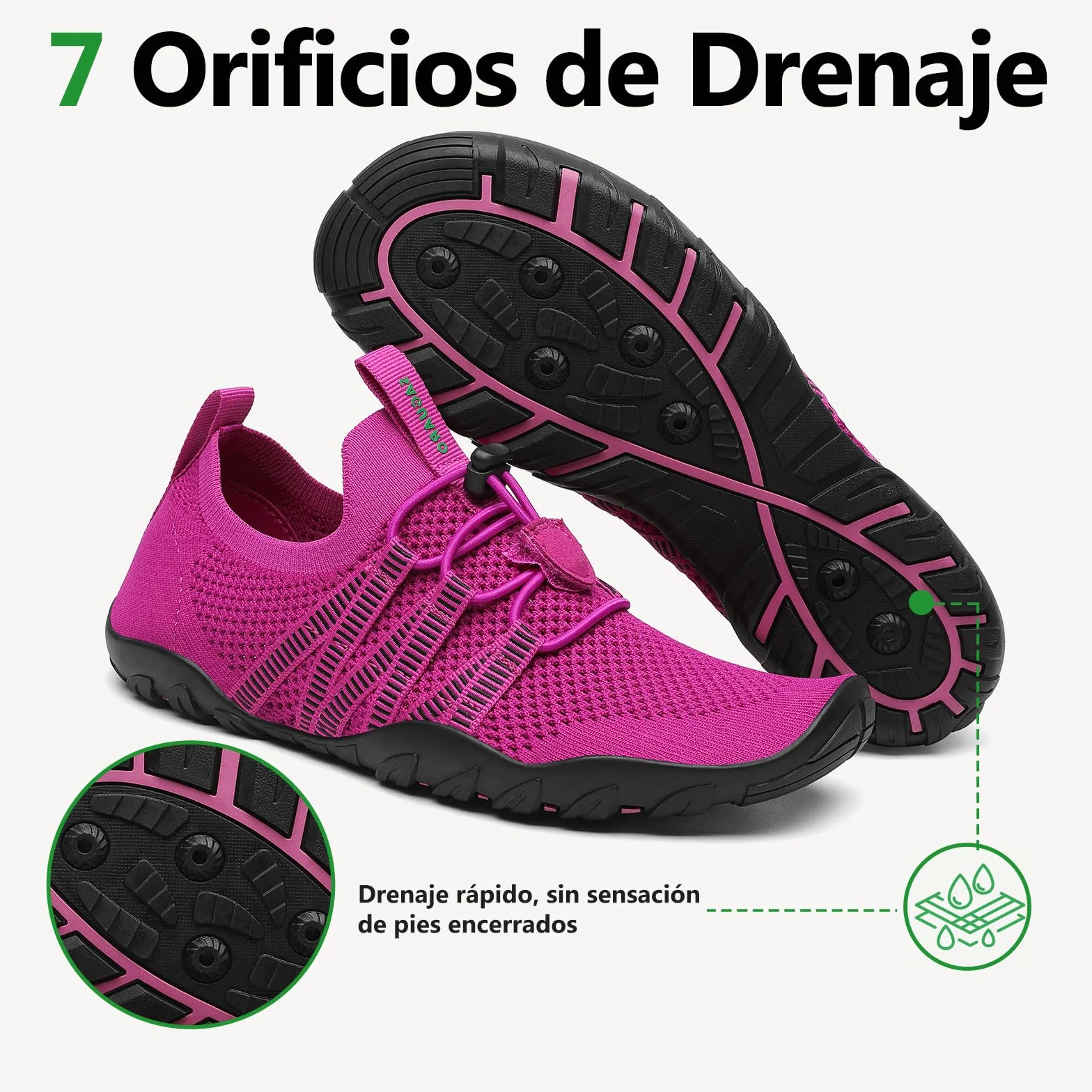 SAGUARO Zapatos de Agua Hombre Mujer Surf Antideslizante Secado Rápido
