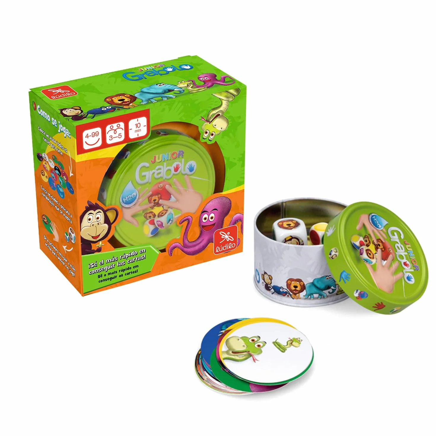 Grabolo Jr Juego De Mesa 4 Años Educativo Niños 3 A 5 Jugadores Regalo 10 Min