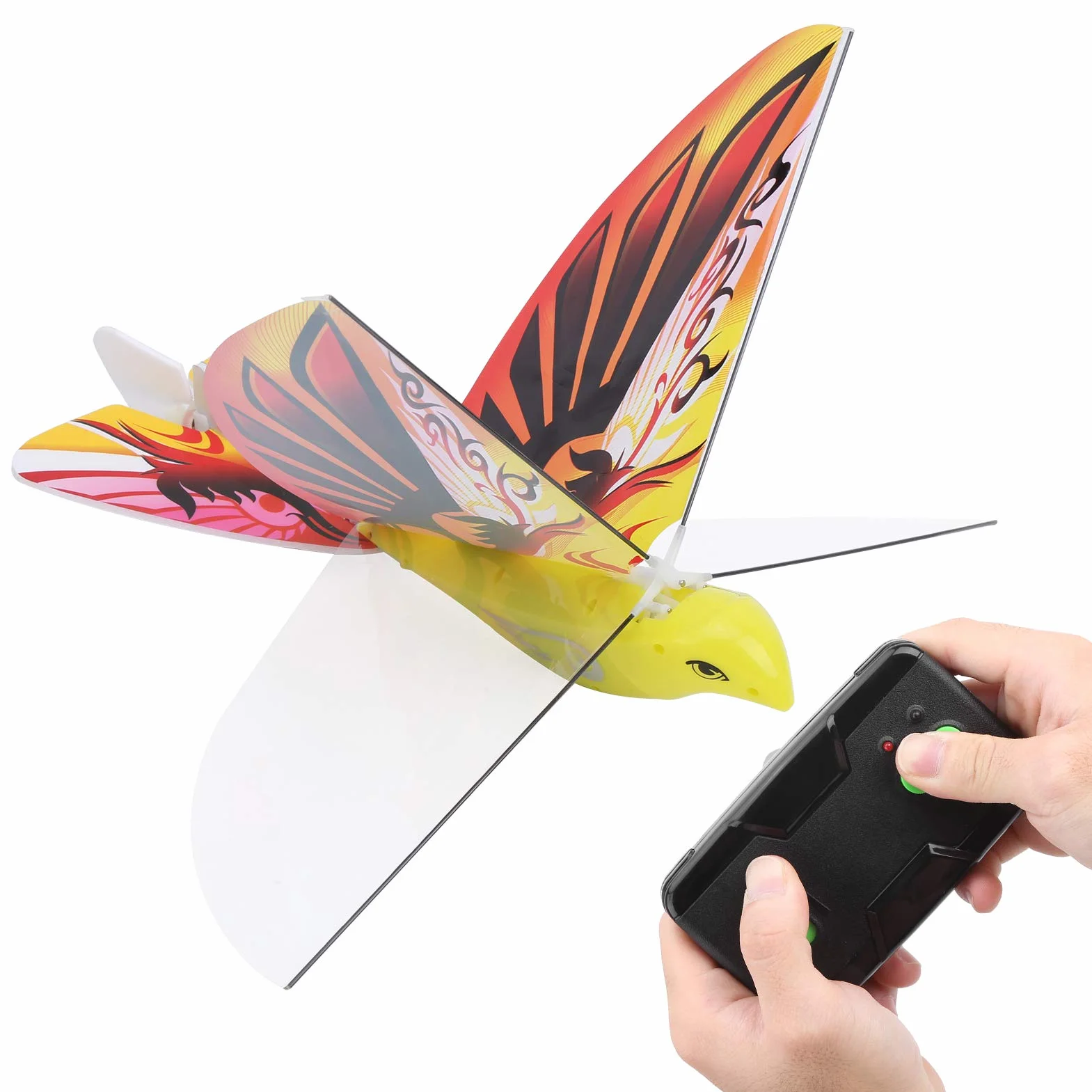 VGEBY Pájaro Biónico Volador, Alta Simulación y Control Remoto 2.4GHz, Juguete para Niños RC, Juguetes Voladores para Regalos, Diversión al Aire, Actividades Familiares