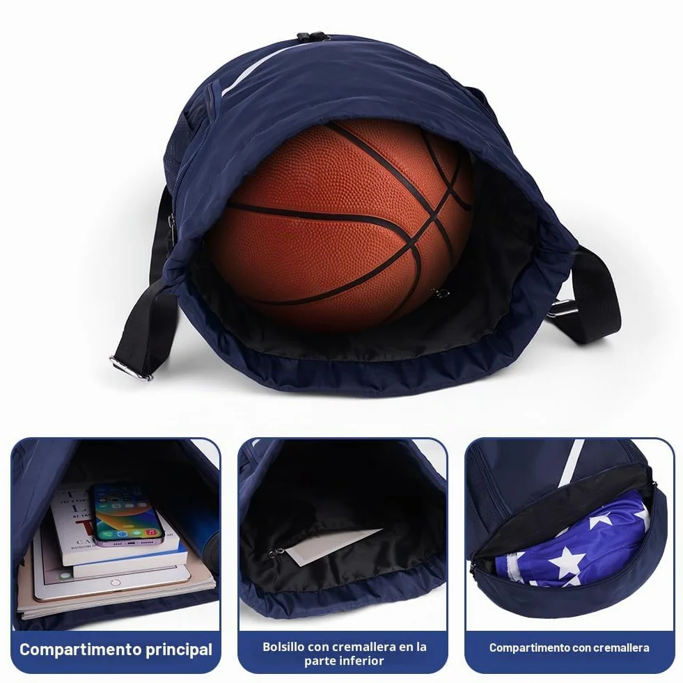 Flintronic Mochila De Cuerdas Impermeable Grande con Compartimento de Zapatos para Deportes