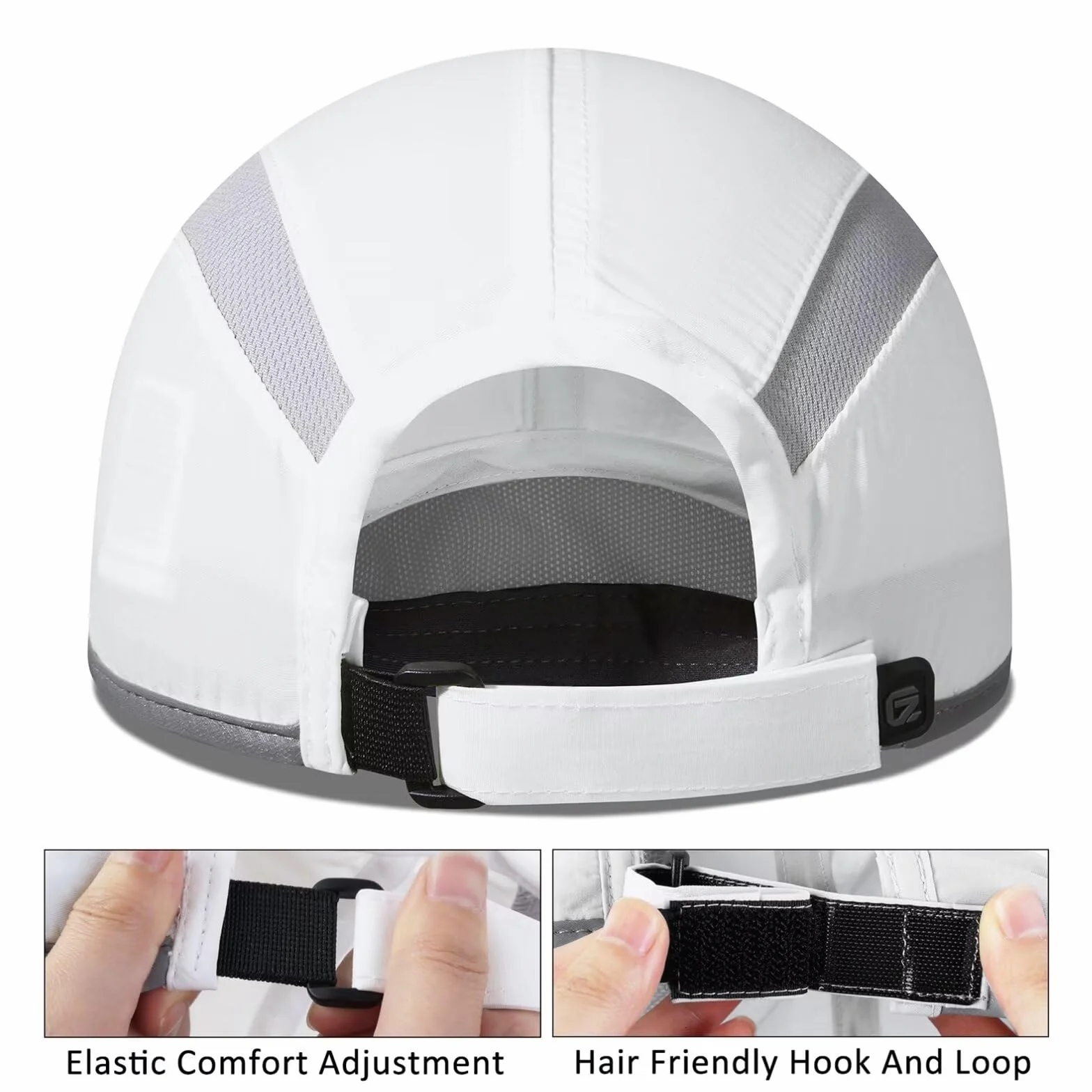UPF50+ Folding Outdoor Hat Reflective Breathable Sport Cap