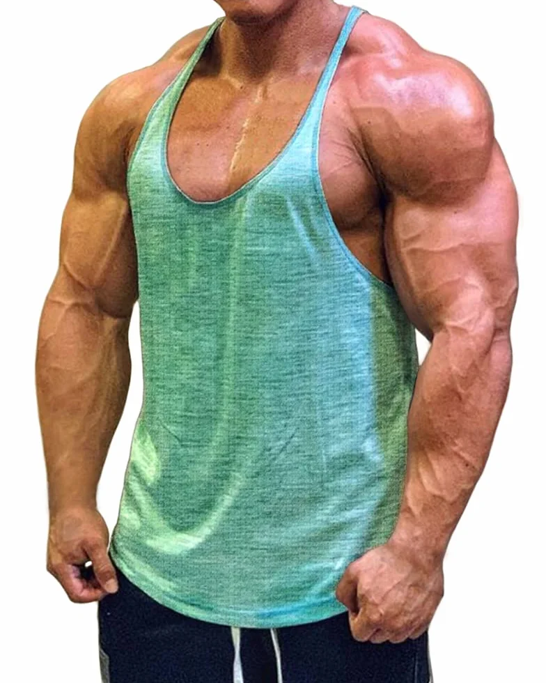 Muscle Cmdr Camiseta sin Mangas de Entrenamiento para Hombre, Camiseta de Fitness con Espalda en Y