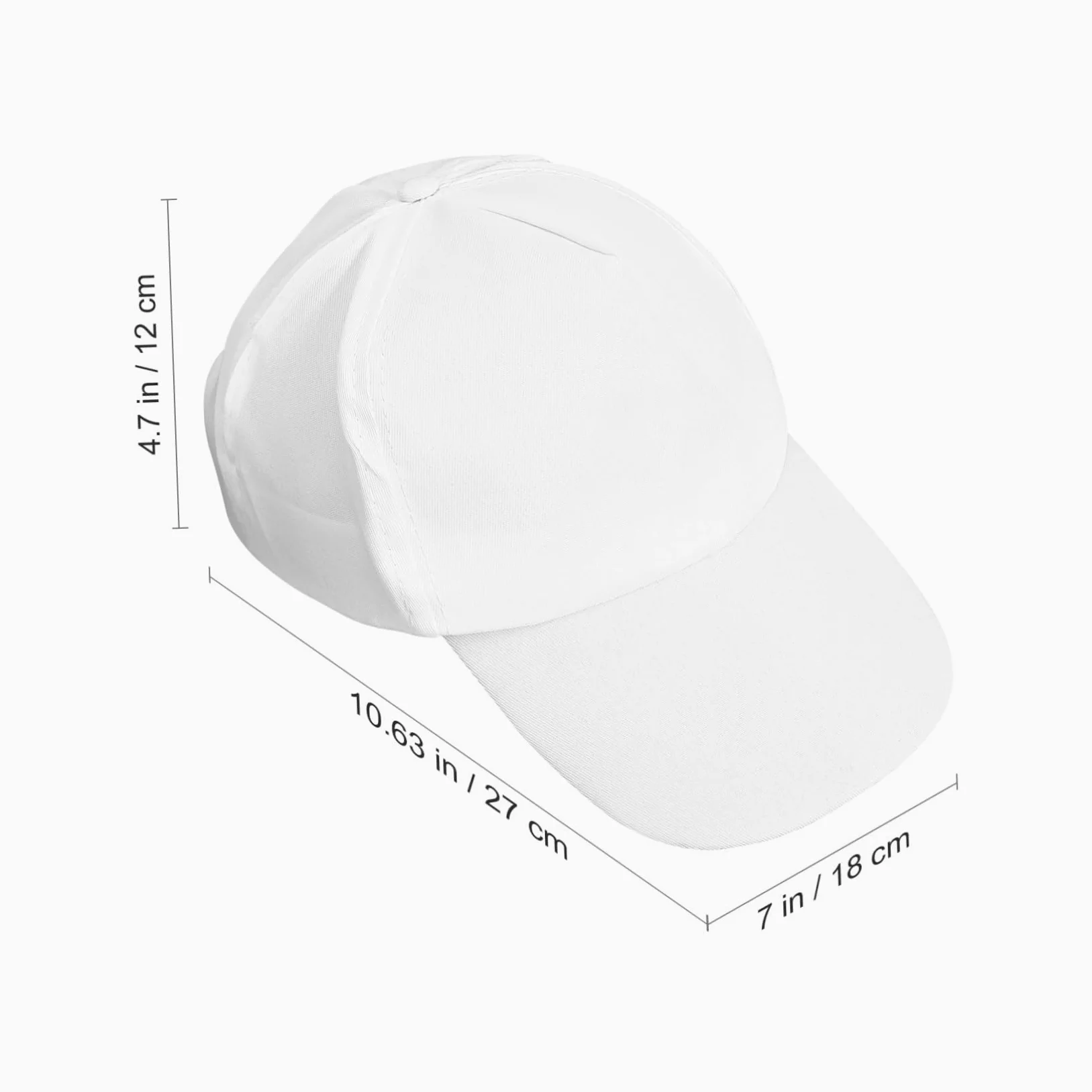 TOYANDONA Sombrero para Niños de Algodón Blanco, 10 Piezas, Visera Ligera y Resistente, Adecuado para Pintar y Actividades Creativas
