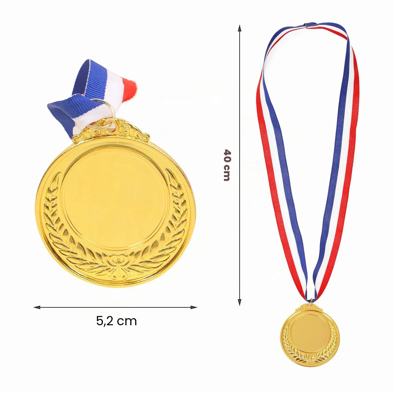Medallas de Metal para Niños Oro para Ganadores en Concursos Deportivos Fiesta Ortografía Abejas Cumpleaños