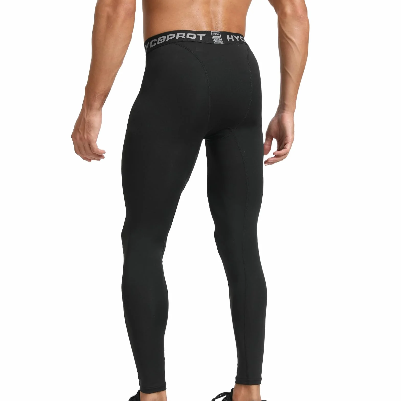 HYCOPROT Pantalones de Compresión para Hombre Secado Rápido Deportivos Entrenamiento Leggings Correr Baloncesto Running Fitness
