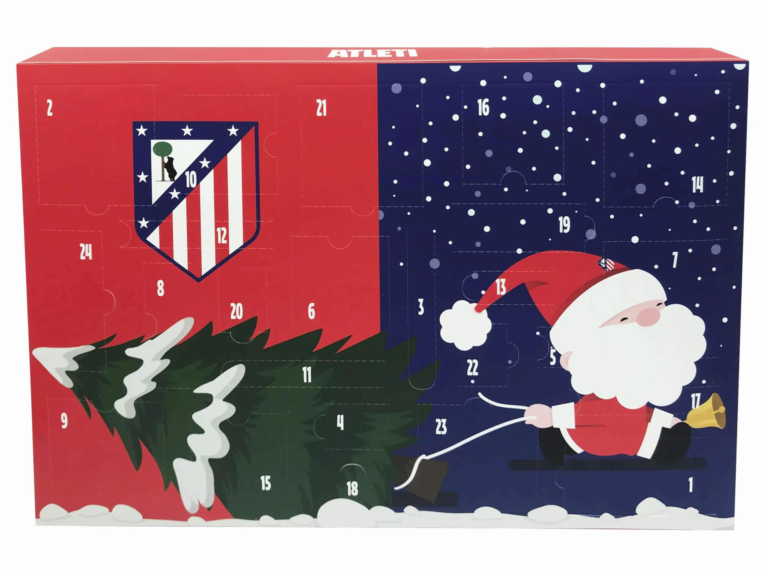 CyP Brands-Atlético de Madrid, Calendario de Adviento, 24 Sorpresas, Regalo Infantil, Licencia Oficial Marvel, Actividades y Juguetes