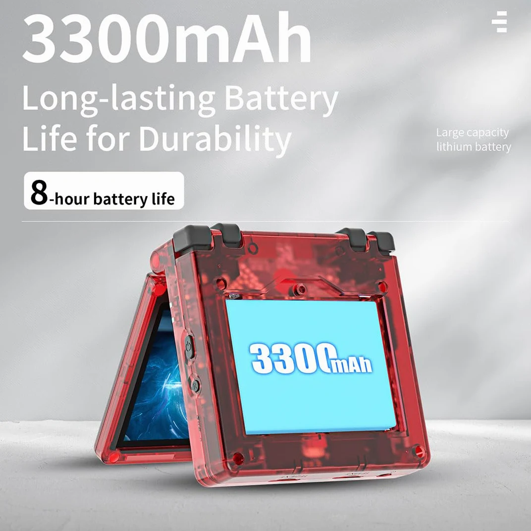 JOYARCH RG35XXSP - Consola de juegos portátil de 64 G, tarjeta TF incorporada, más de 5000 juegos, LPDDR4, sistema Linux de 1 GB, pantalla IPS de 3.5, consola de juegos de arcade portátil, compatible