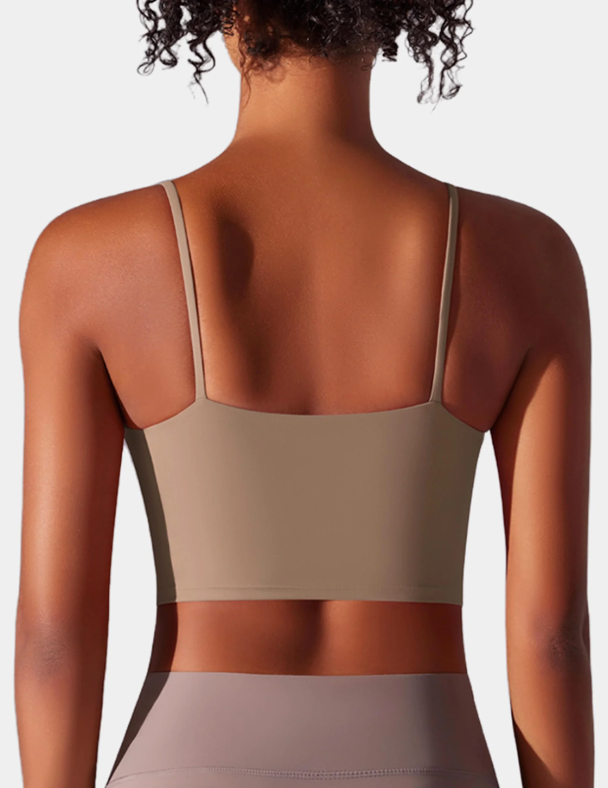 Sujetador Deportivo Mujer Transpirable Sujeción Media Almohadillas Fijas Fitness Yoga Entrenamiento Sin Aro