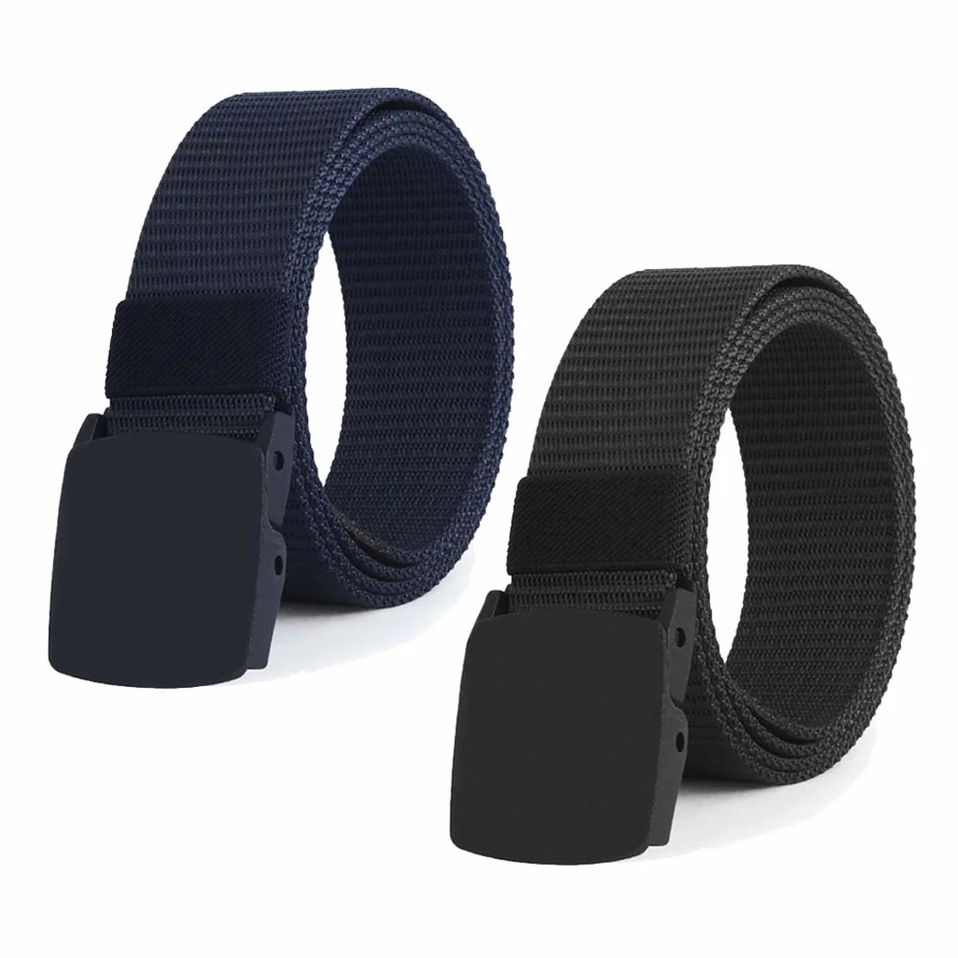 Cinturón Niño Nylon Hebilla Metálica Negro Talla Única Béisbol Golf