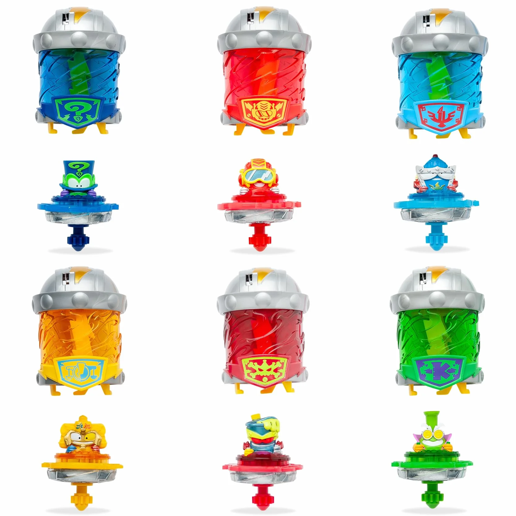 SUPERTHINGS KAZOOM Power – Kazoom Spinner – Enigma. Incluye 1 Cápsula Kazoom, 1 peonza Kazoom y 1 Tira.