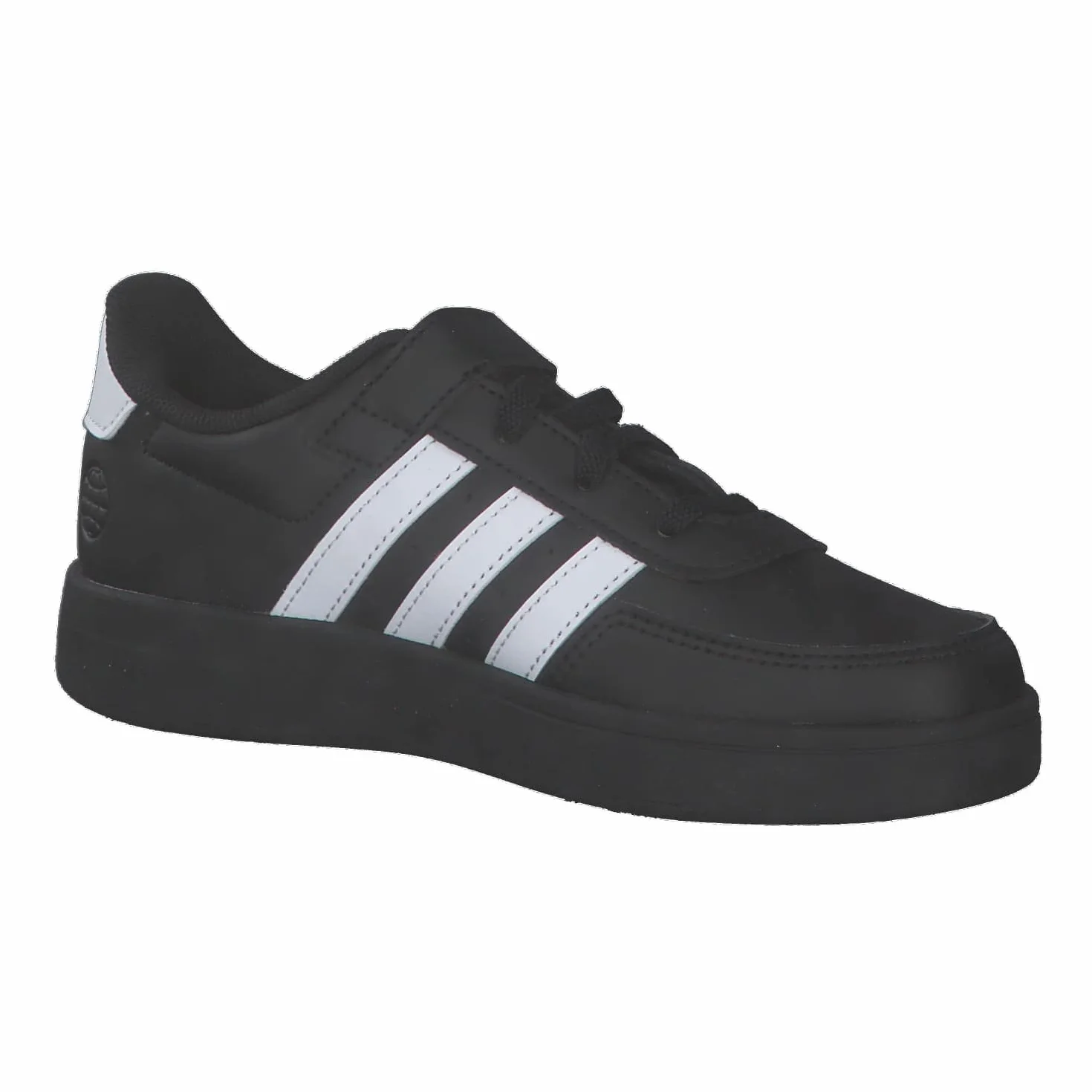 Adidas Breaknet Lifestyle Court Elastic Lace Top Strap Shoes, Core Black/Cloud White, 32 EU