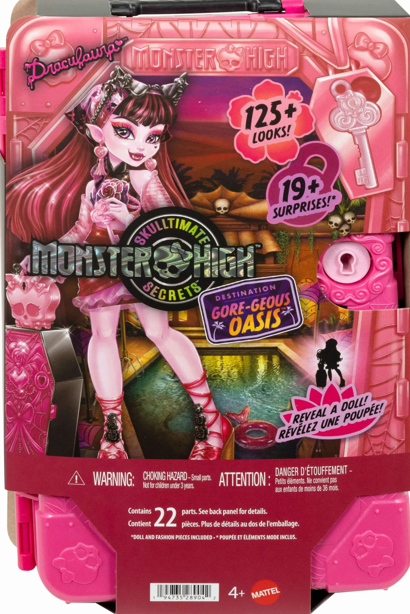 Monster High Skulltimate Secrets Draculaura Conjunto de muñeca y Accesorios Destination: Gore-geous Oasis JDR50