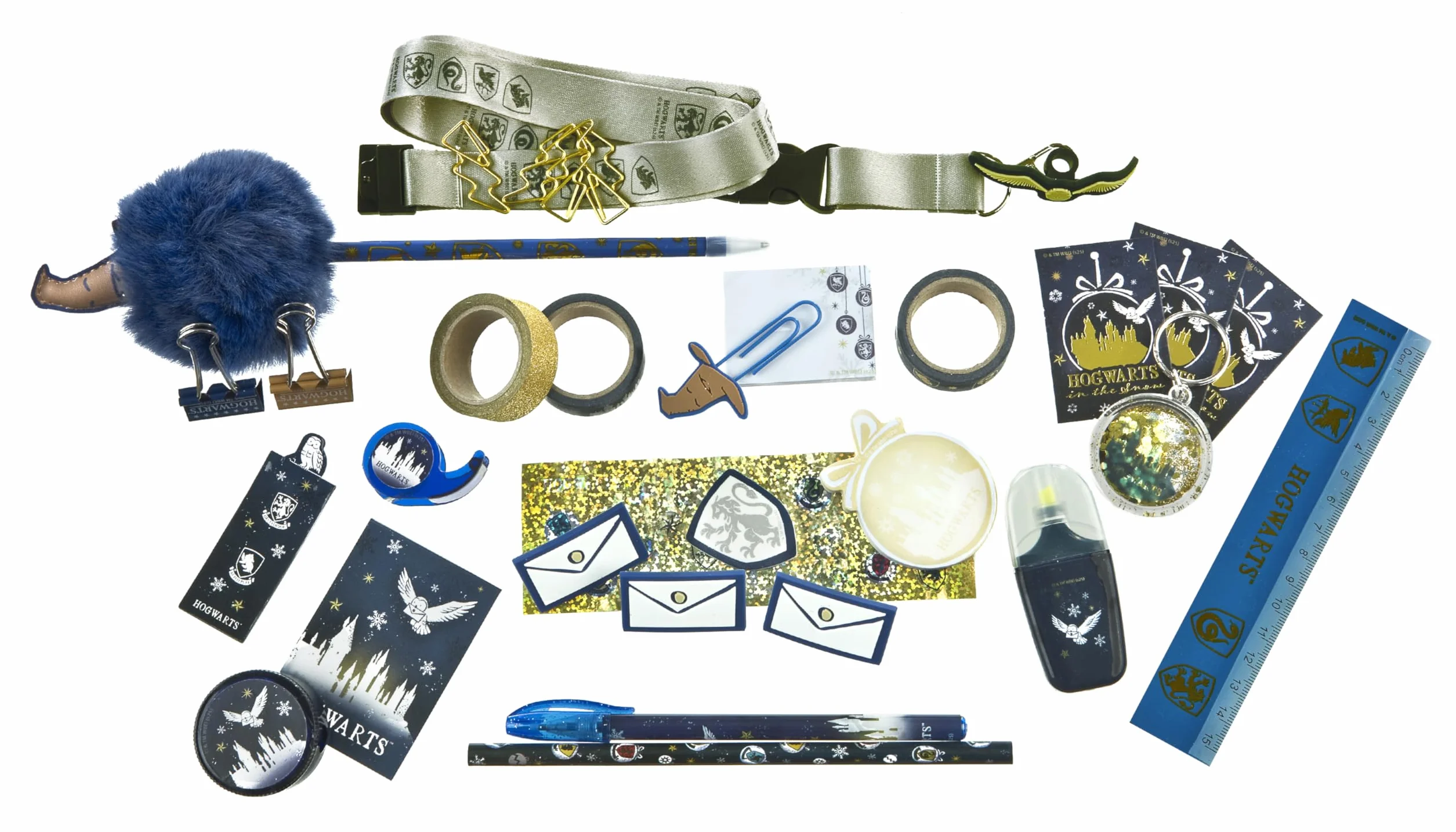 Undercover - Calendario de Adviento Harry Potter - Caja plegable con lazo - 24 sorpresas creativas - Materiales de manualidades y papelería - Artículos de regalo