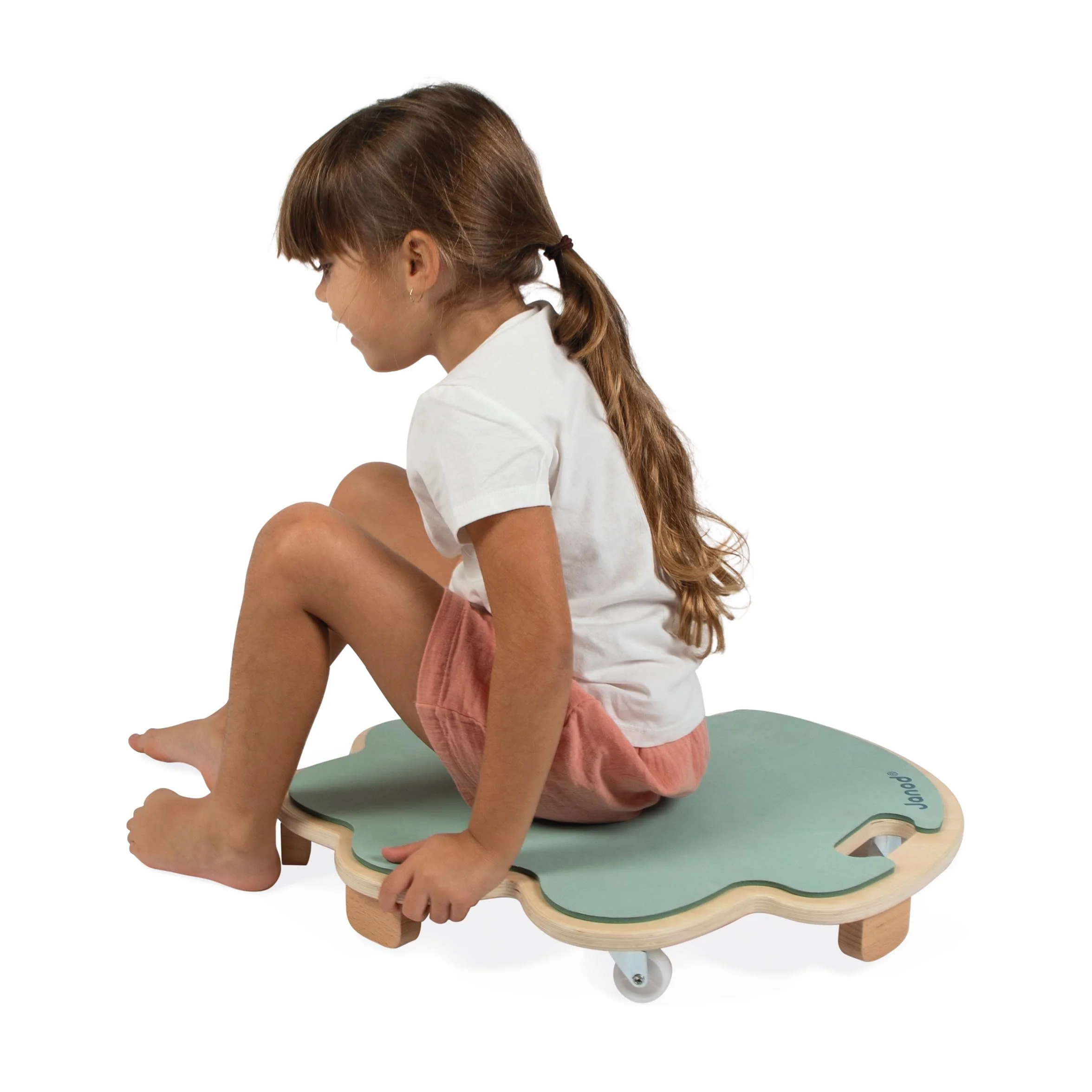 Janod - Hoja con Ruedas Sweet Cocoon - Monopatín de Madera FSC - Ejercita el Equilibrio - Juego de Habilidad Infantil a Partir de 4 Años, J04041