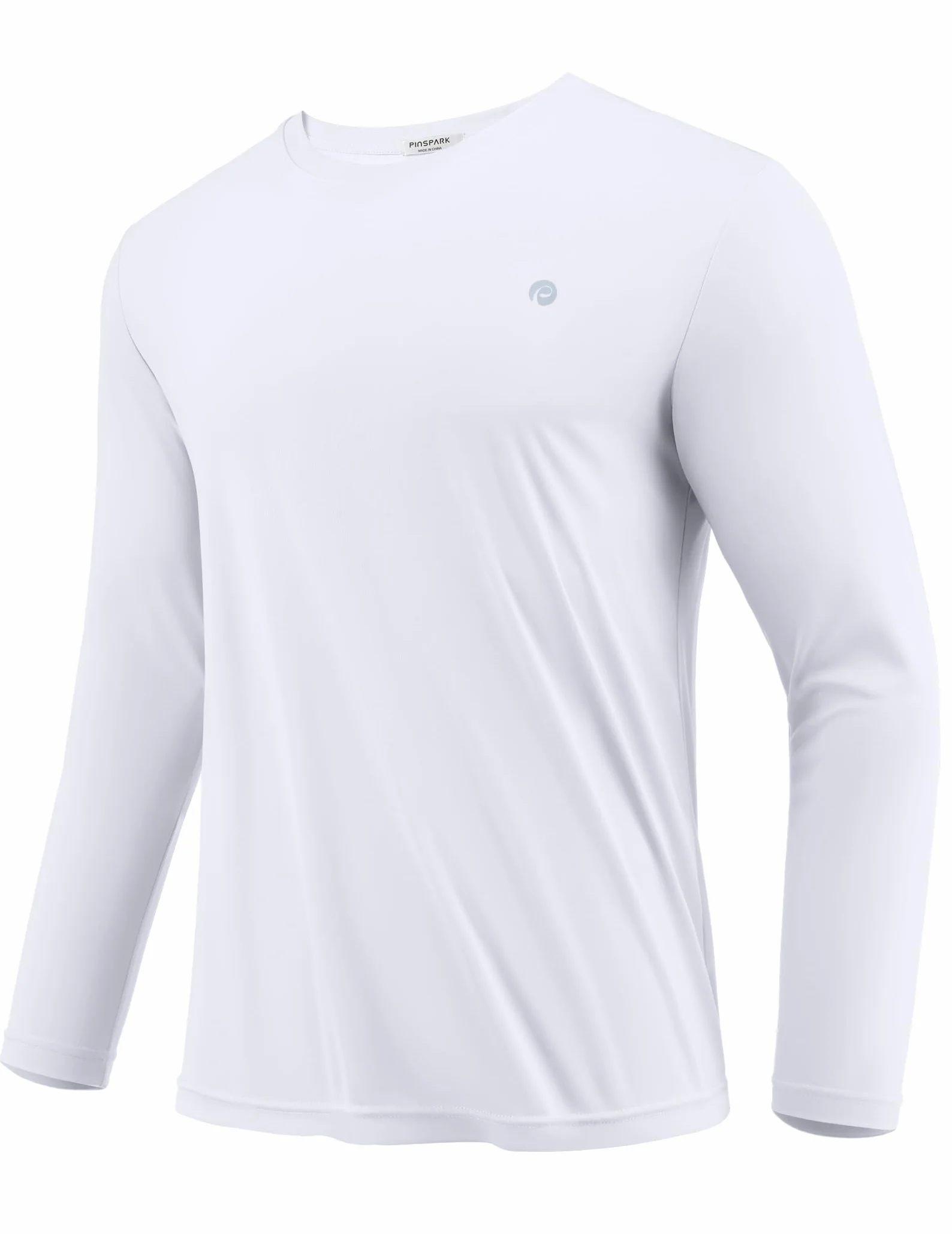 PINSPARK Camiseta Deportiva Hombre Manga Larga Secado Rápido Transpirable Anti-UV