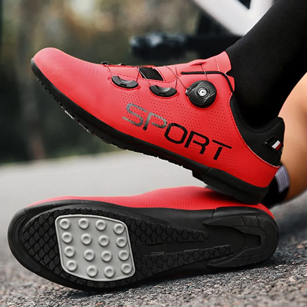 Zapatillas Ciclismo Montaña Hombre Calzado Bicicleta Base Goma Antideslizante Ligeros 36EU-47EU