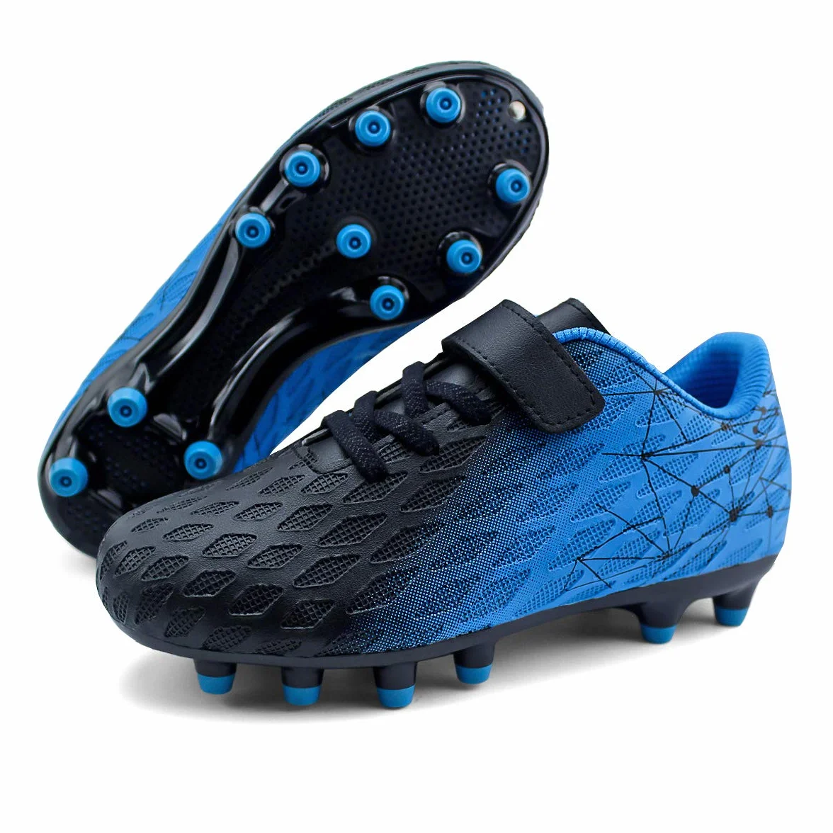 JABASIC Kids Firm Ground Botas de Fútbol para Niños y Niñas