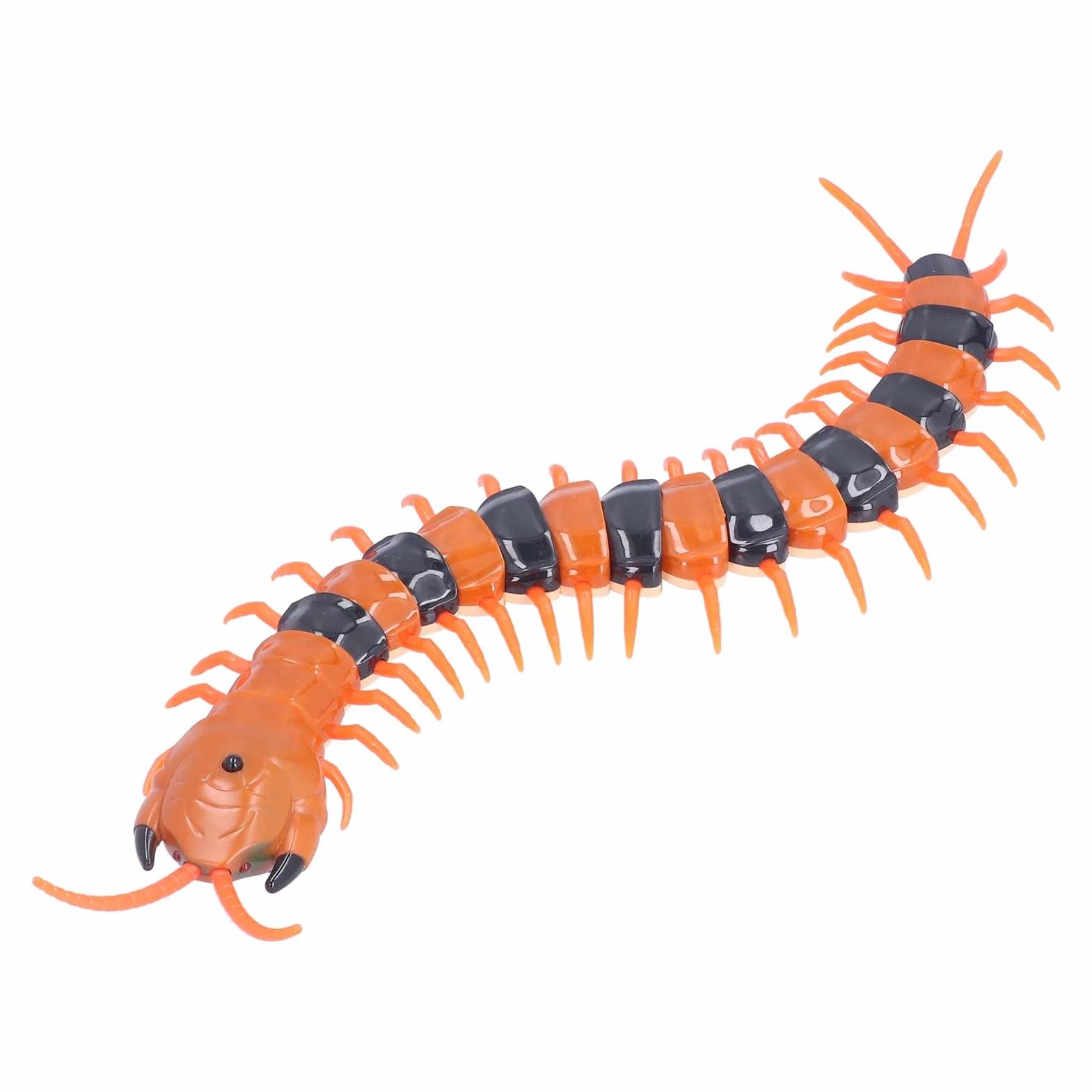 Juguete de Ciempiés con Control Remoto Simulación de Scolopendra Realista Operado por Infrarrojos Movimiento Rápido Cuerpo Flexible Ojos Intermitentes Juego de Trucos para