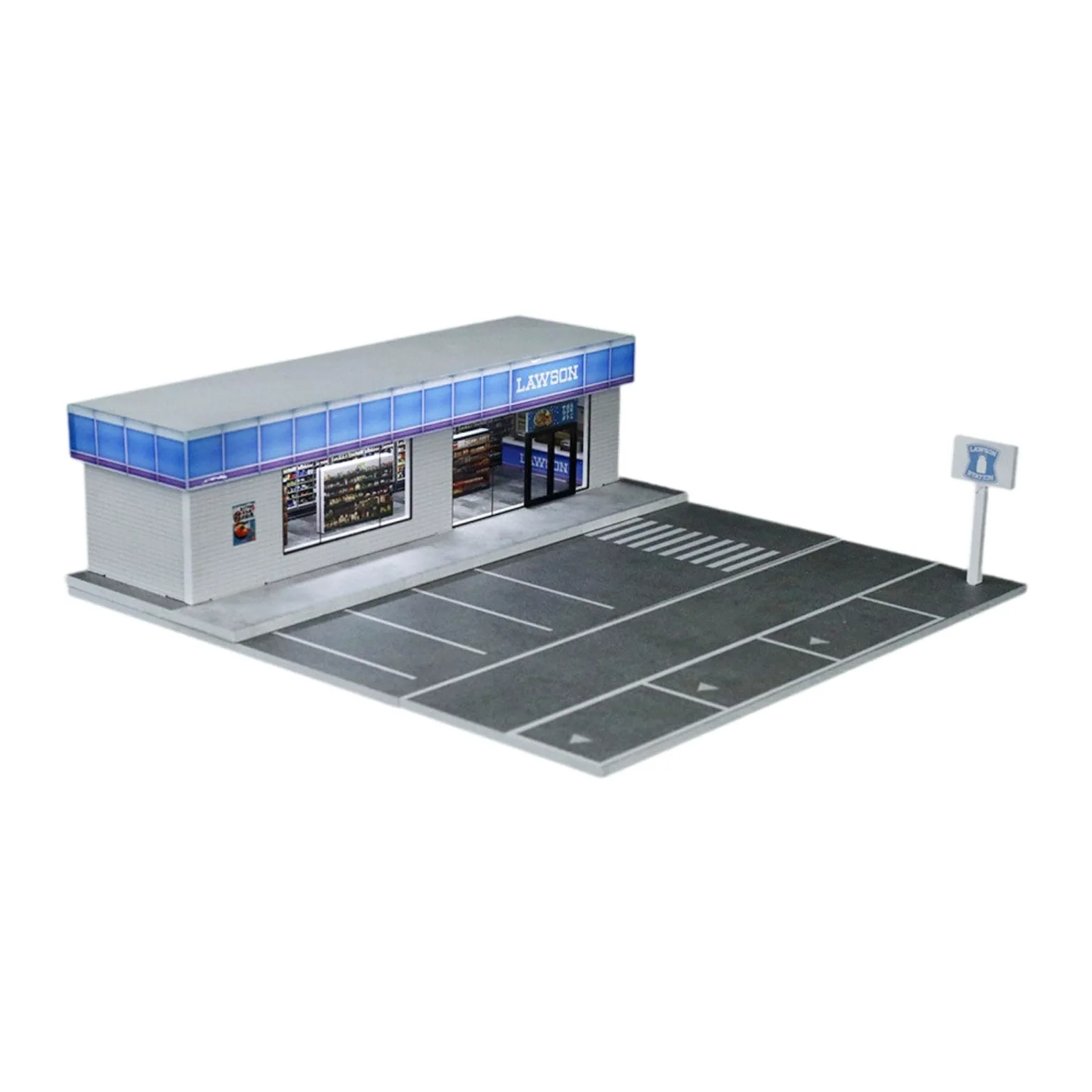 Vitrina para Maquetas de Coches a Escala 1:64 con Luz para Figuras de Acción.